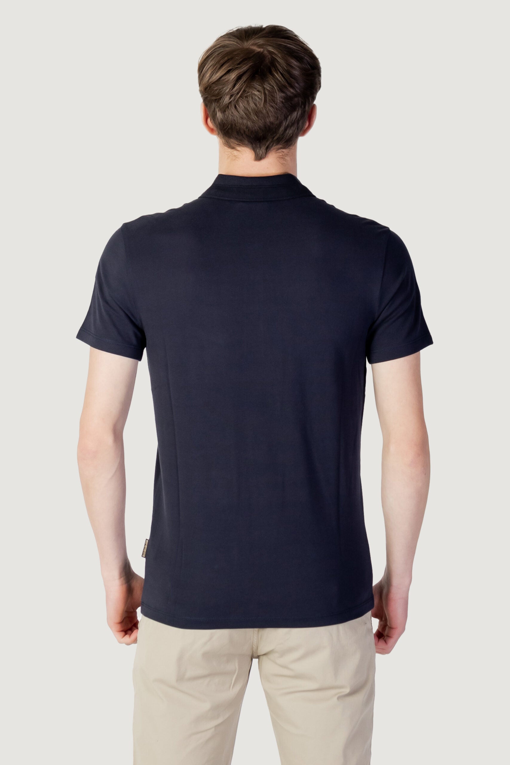 Napapijri Men's Ealis Blue Short Sleeve Polo Shirt