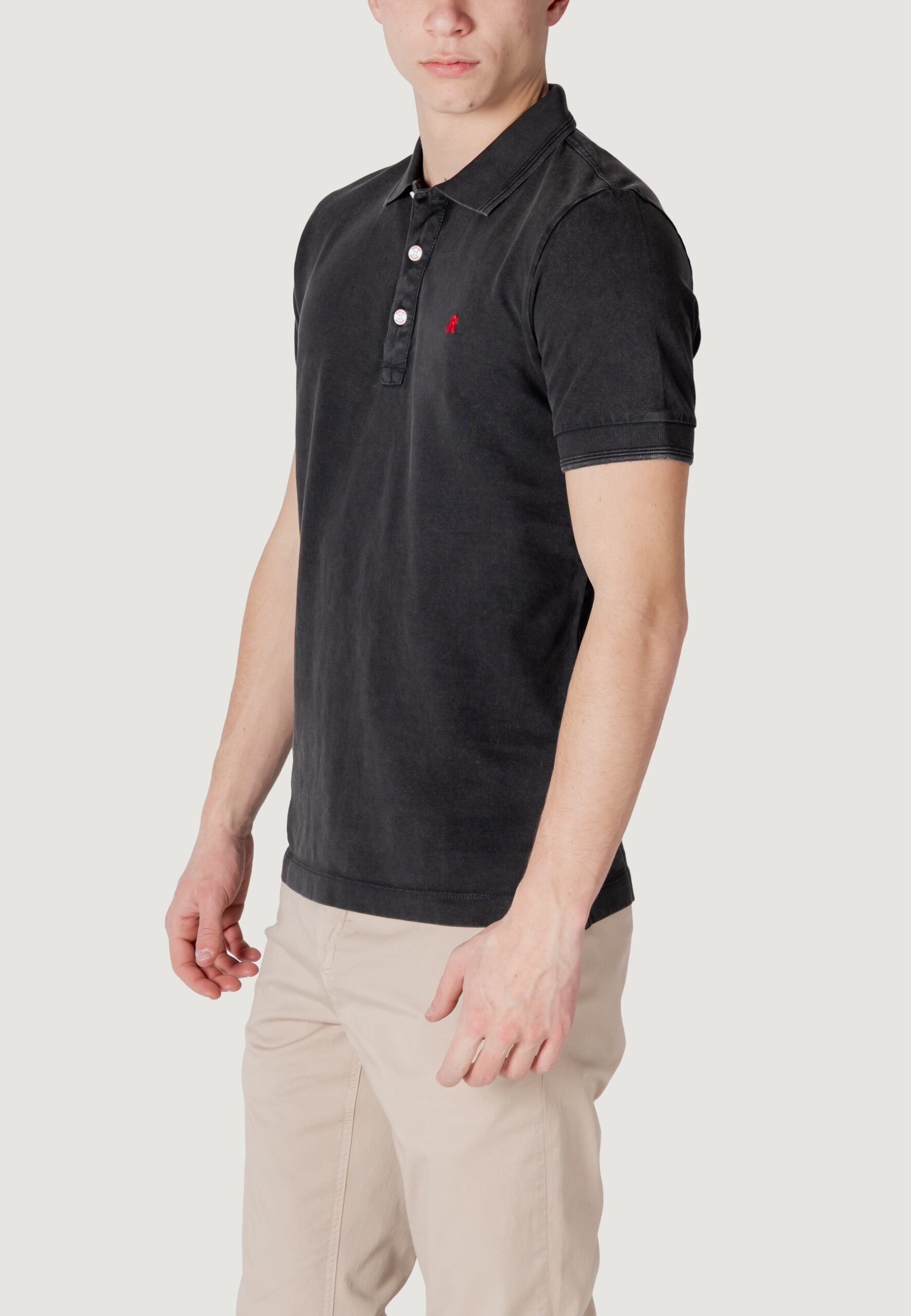 Replay Men's Black Short Sleeve Polo Shirt - Classic Casual Style