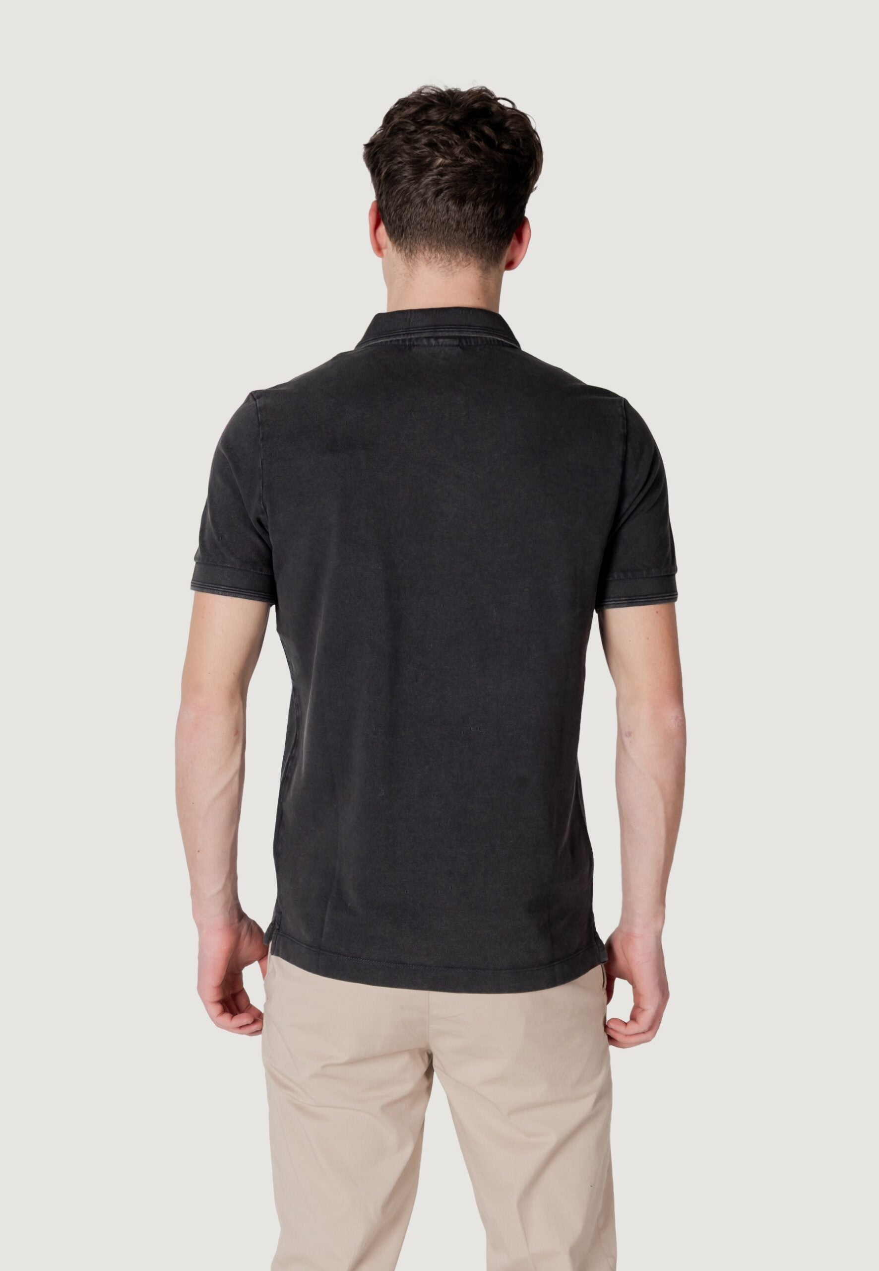 Replay Men's Black Short Sleeve Polo Shirt - Classic Casual Style