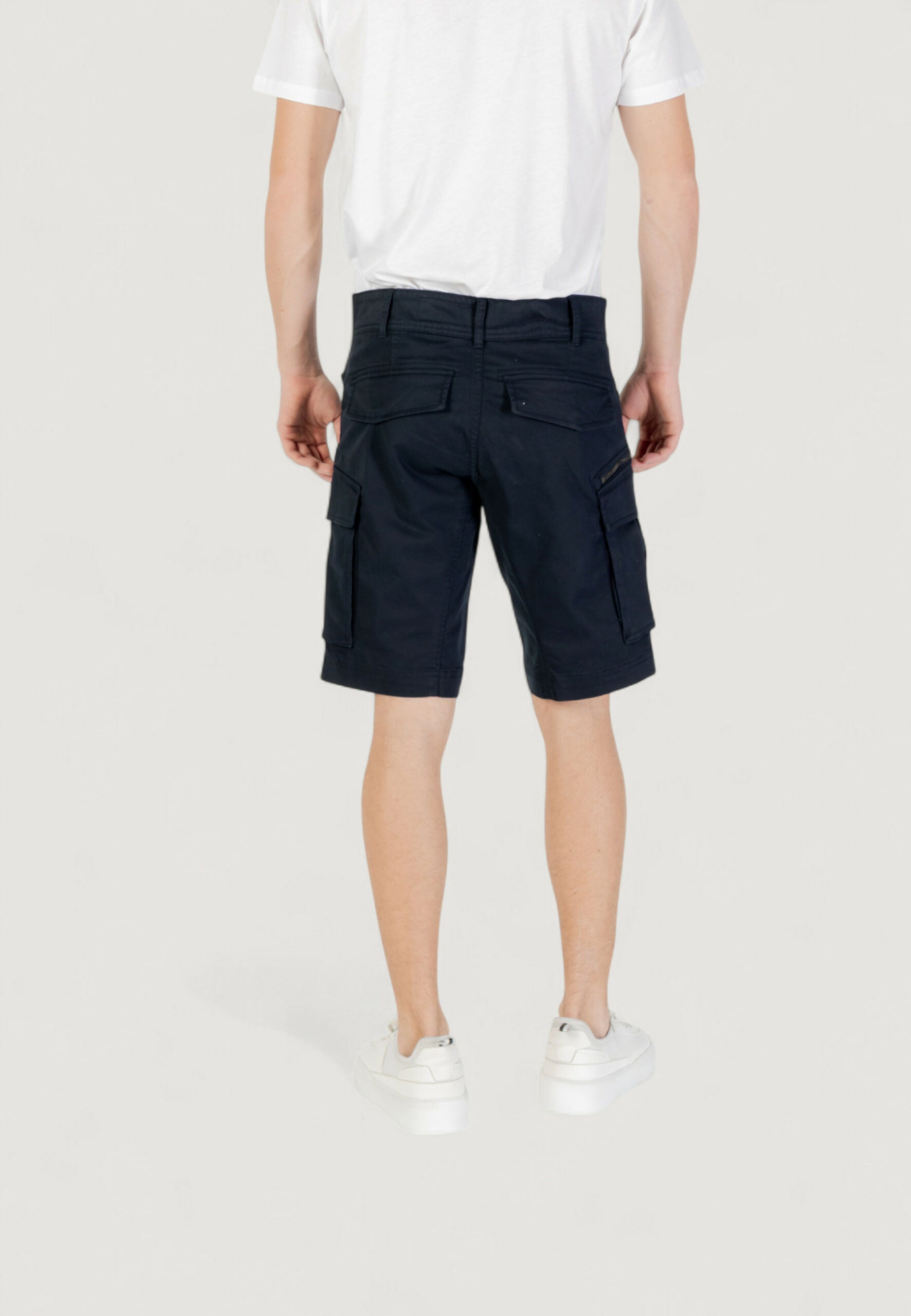 Replay Men's Bermuda Shorts - Dark Blue Denim & Casual Styles