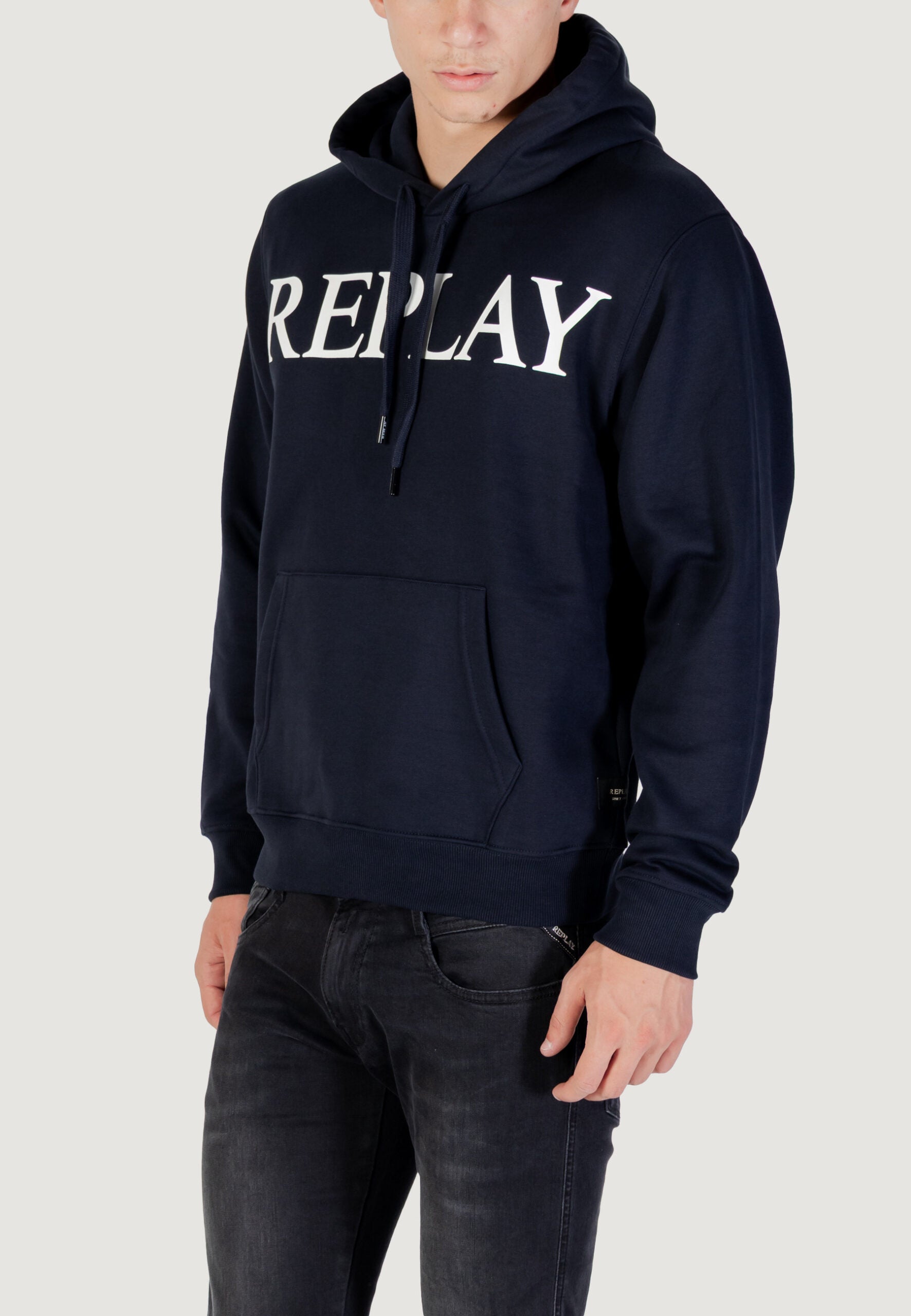 Replay Men's Dark Blue Hoodie M3104