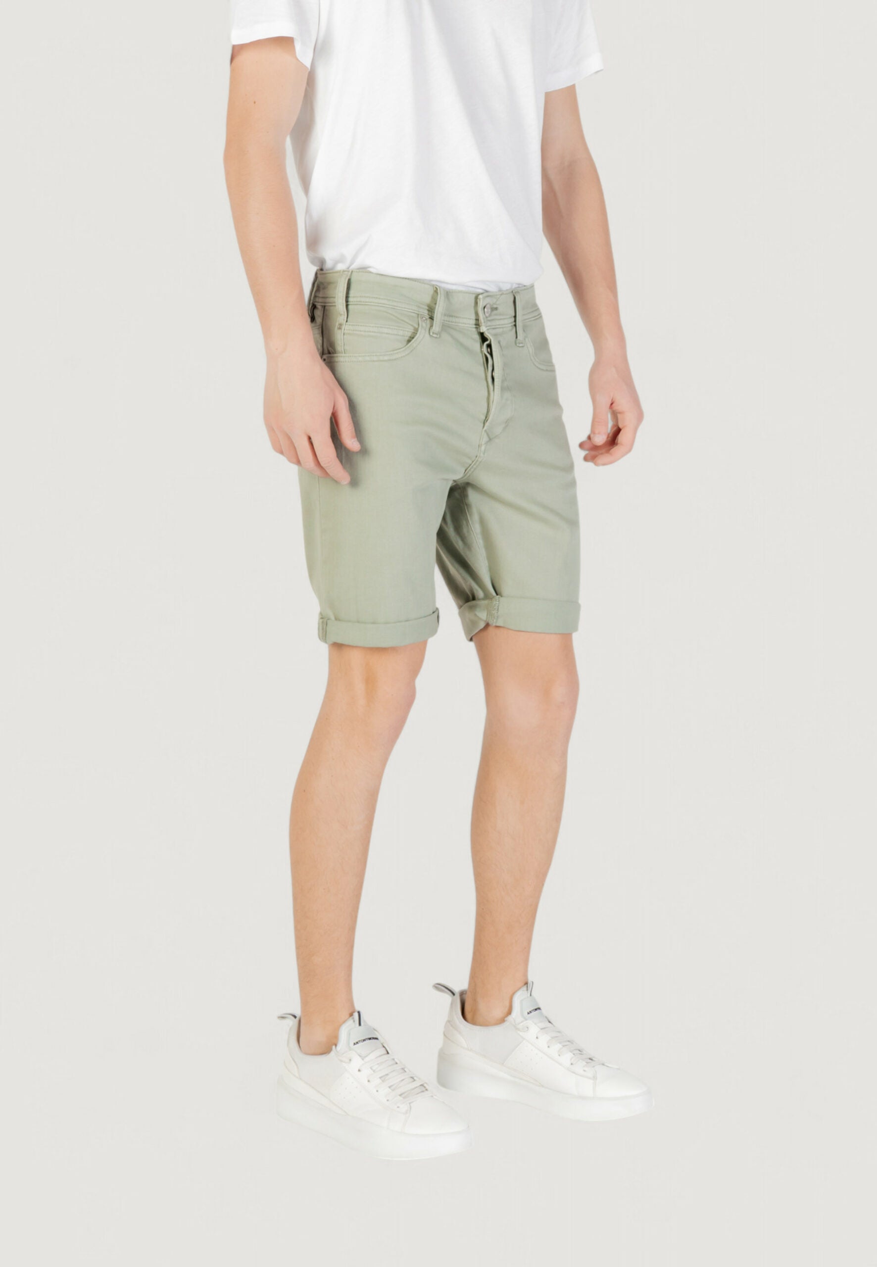 Replay Men's Bermuda Shorts - Green Casual Fit