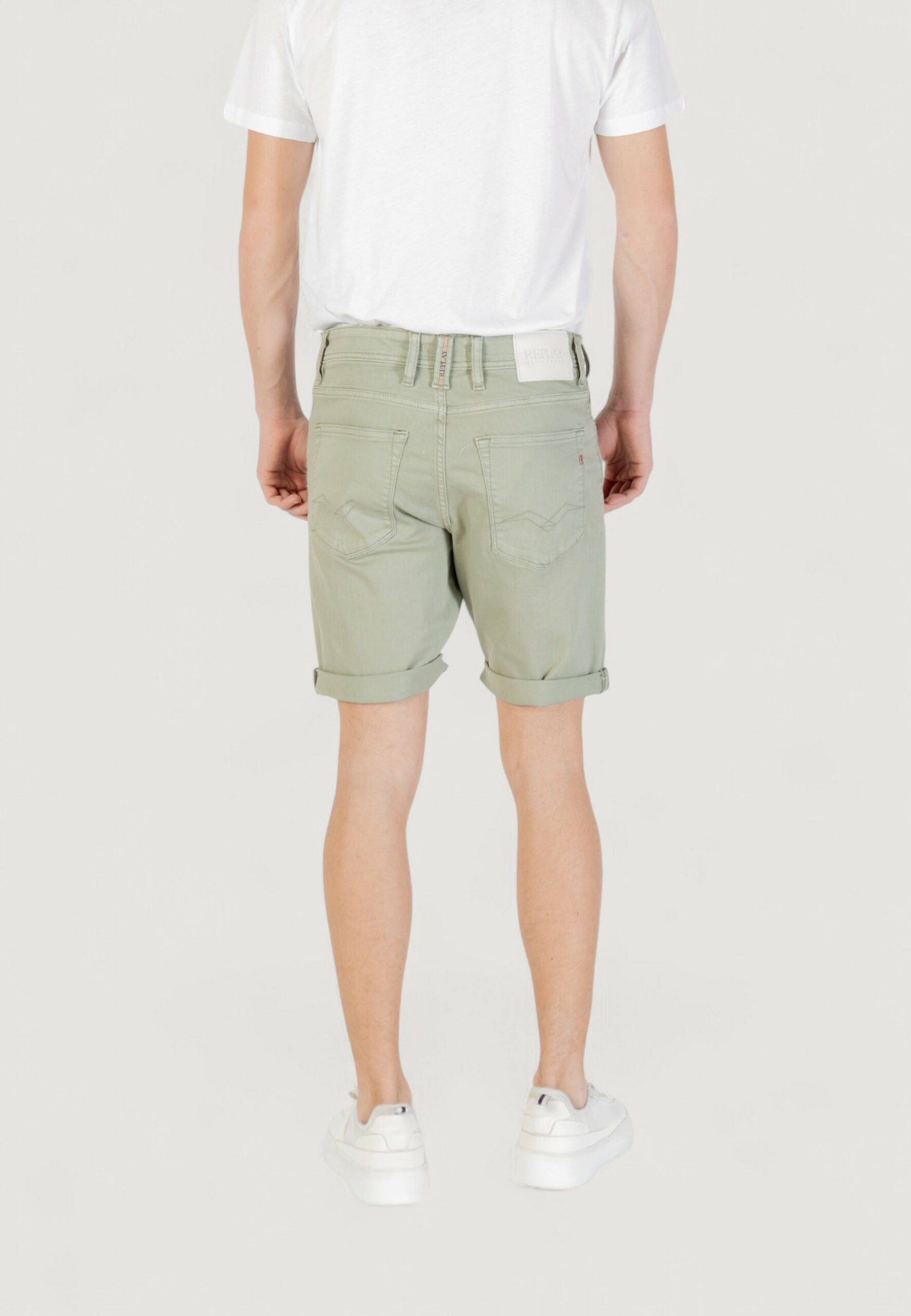 Replay Men's Bermuda Shorts - Green Casual Fit