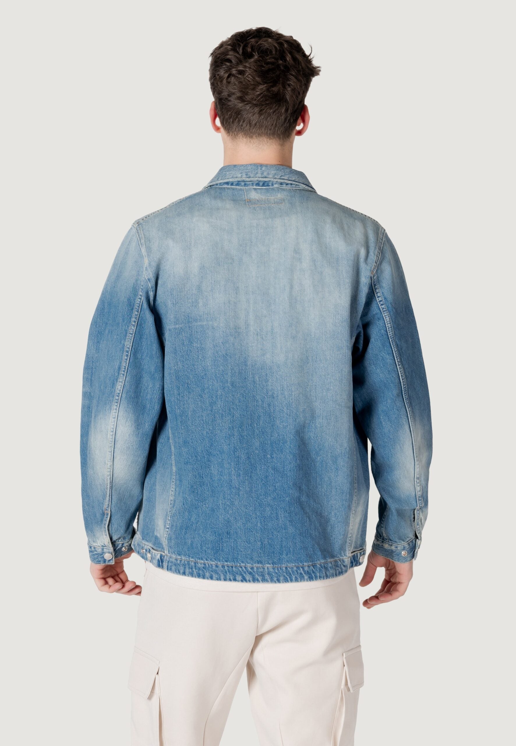 Replay Men's Light Denim Long Sleeve Shirt - Casual & Western Style