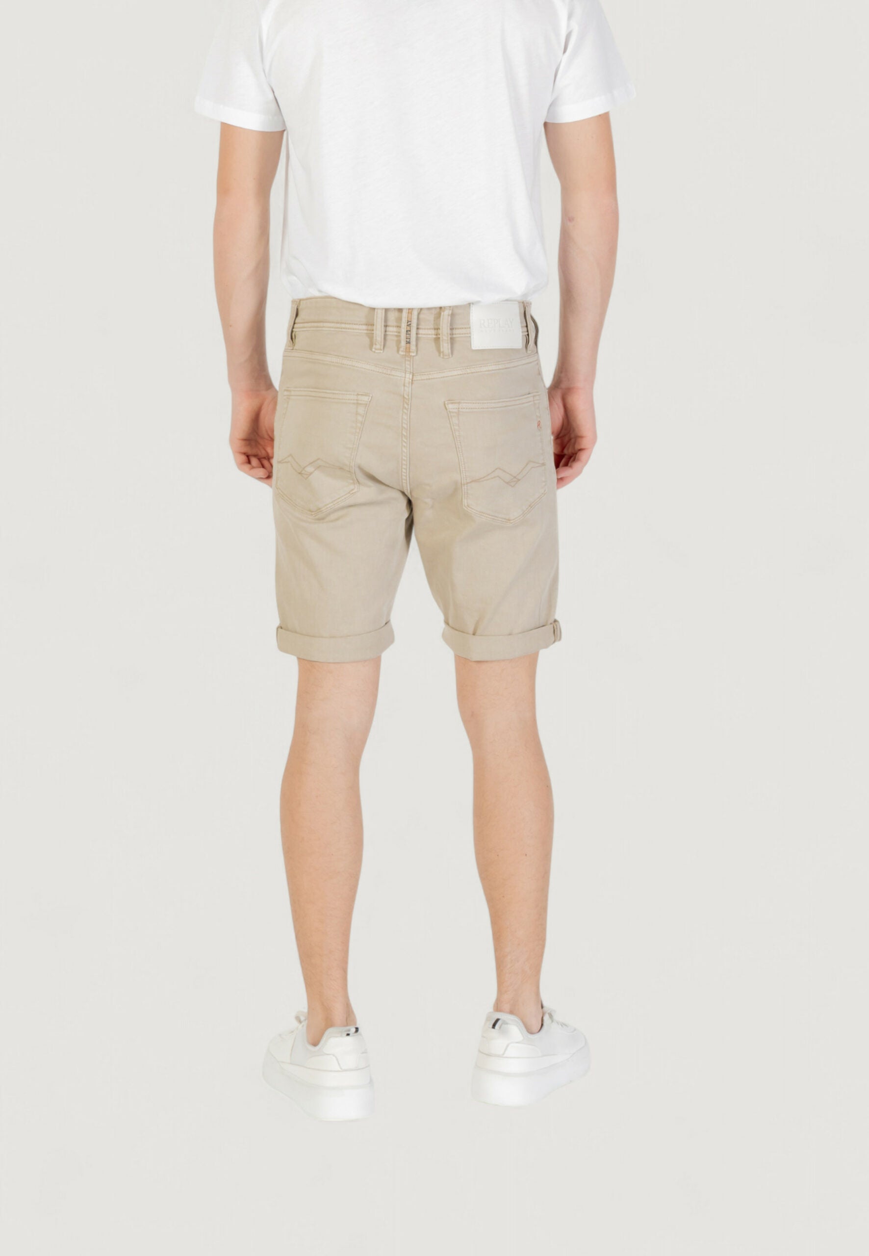 Replay Men's Bermuda Shorts - Sage Green Casual Fit