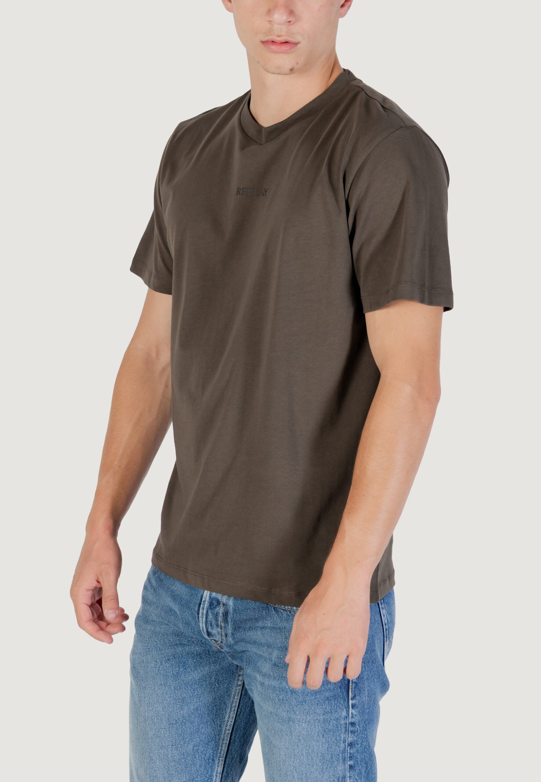 Replay Men's Olive Green T-shirt