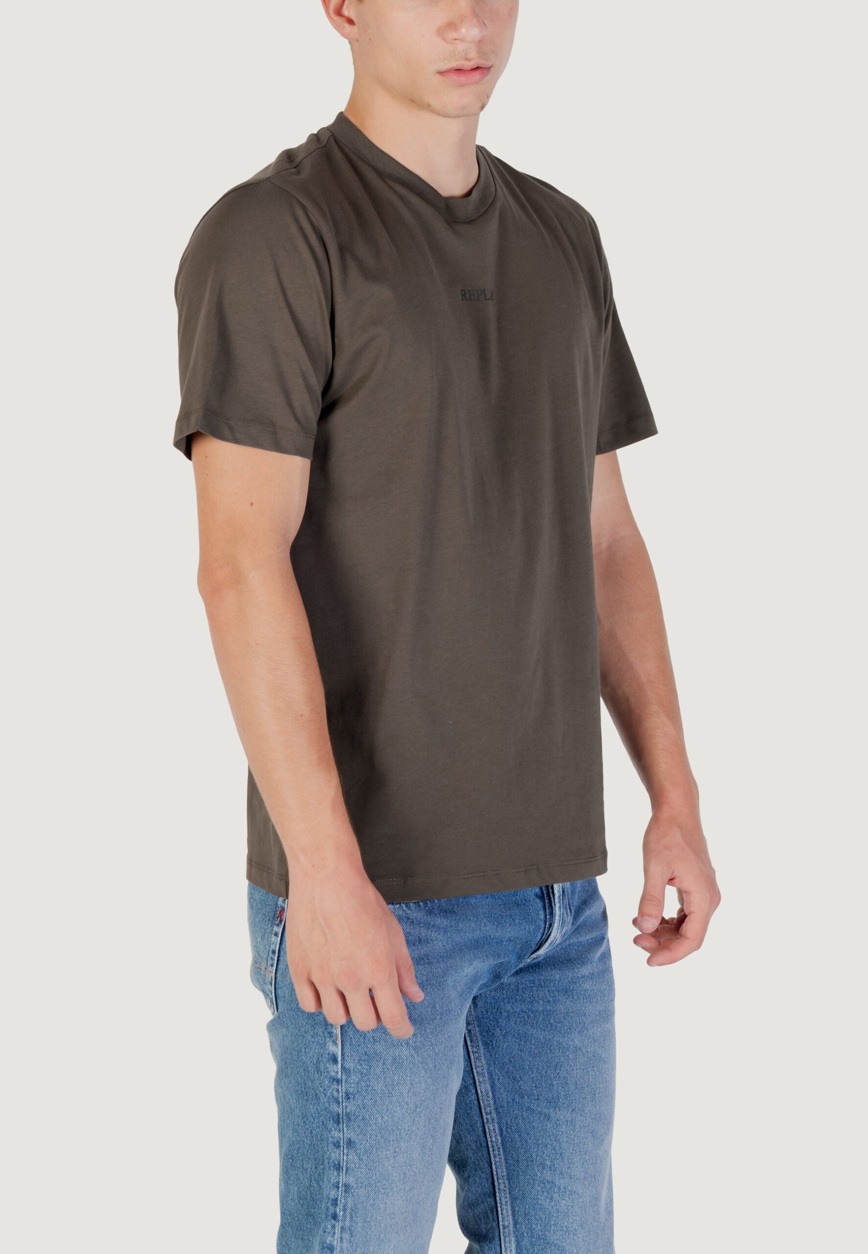 Replay Men's Olive Green T-shirt