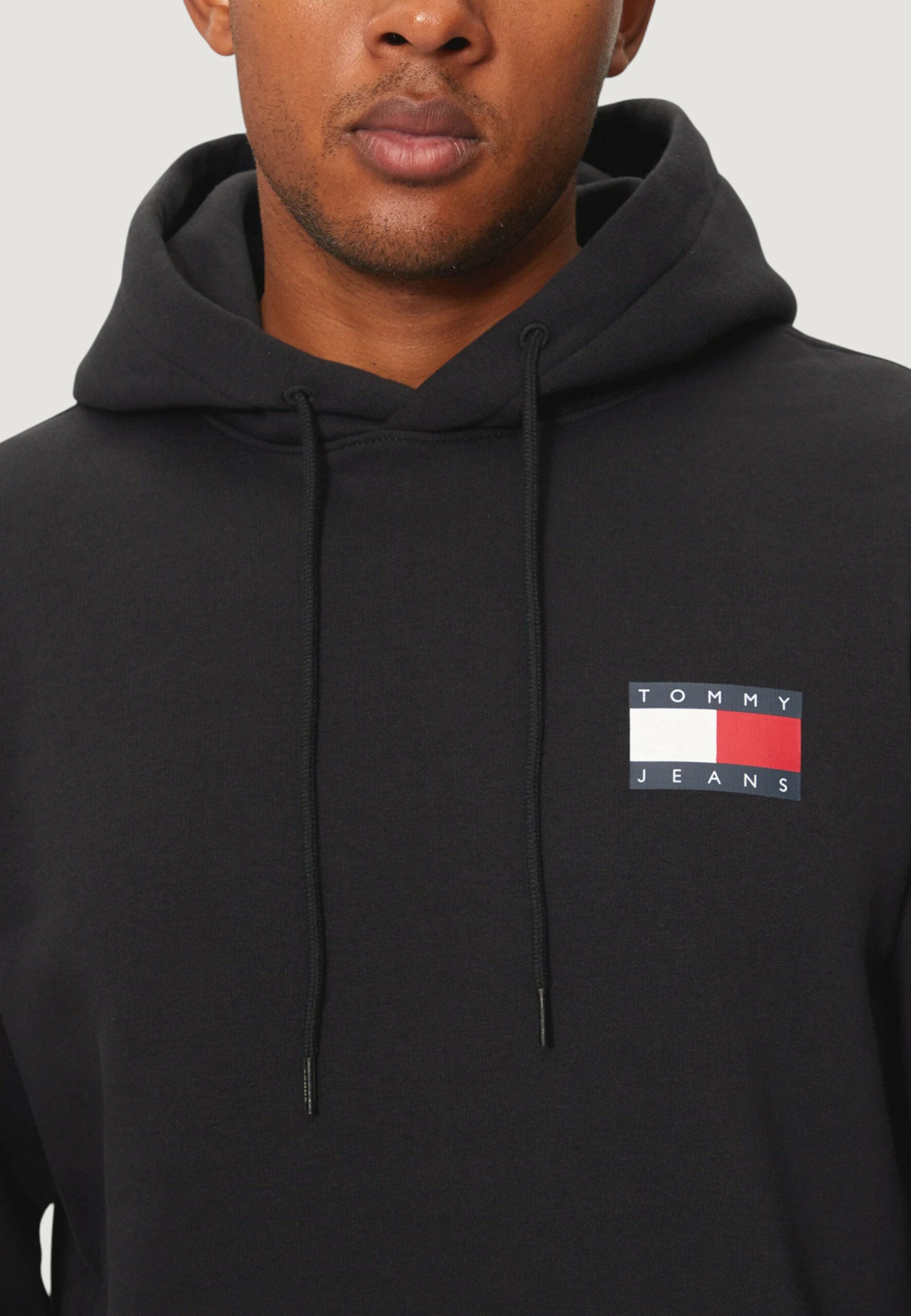 Tommy Hilfiger TJM Men's Black Essential Flag Hoodie
