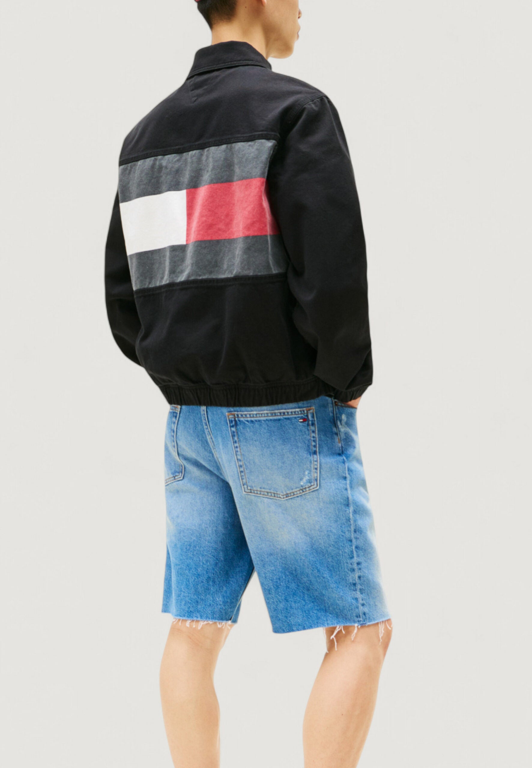Tommy Hilfiger TJM Men's Black Essential Flag Jacket