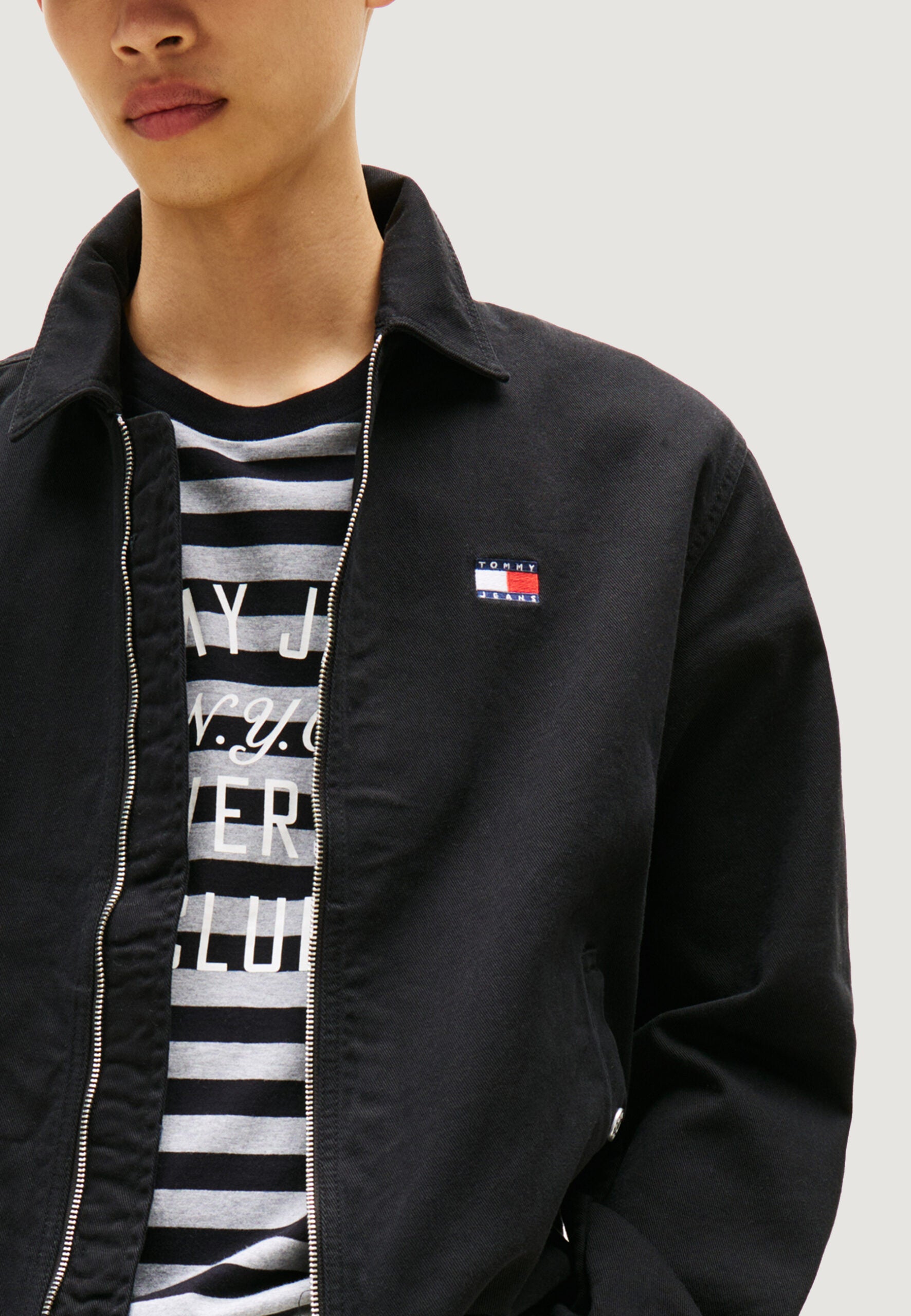 Tommy Hilfiger TJM Men's Black Essential Flag Jacket