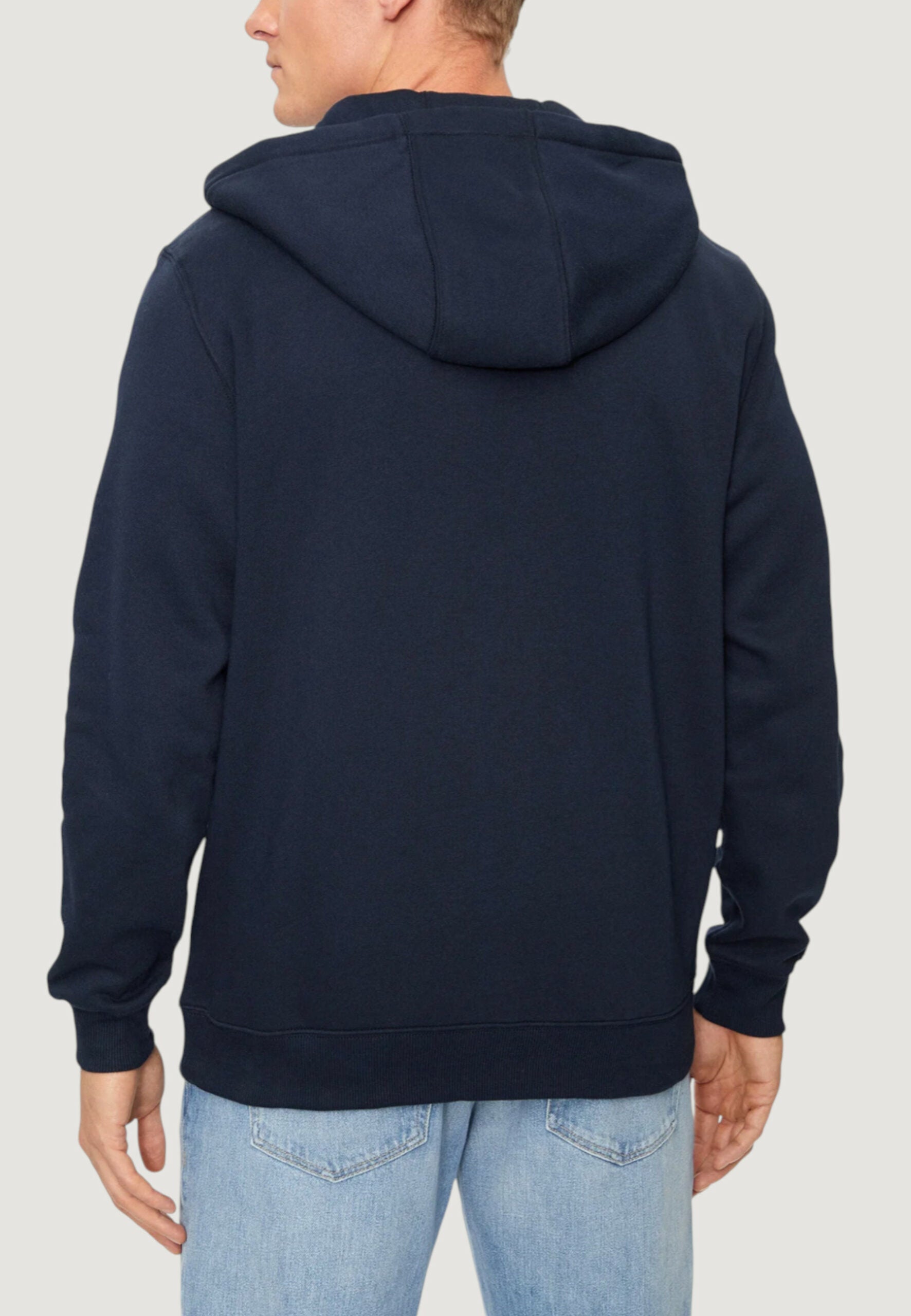 Tommy Hilfiger Jeans TJM Men's Blue Essential Flag Zip-Up Hoodie