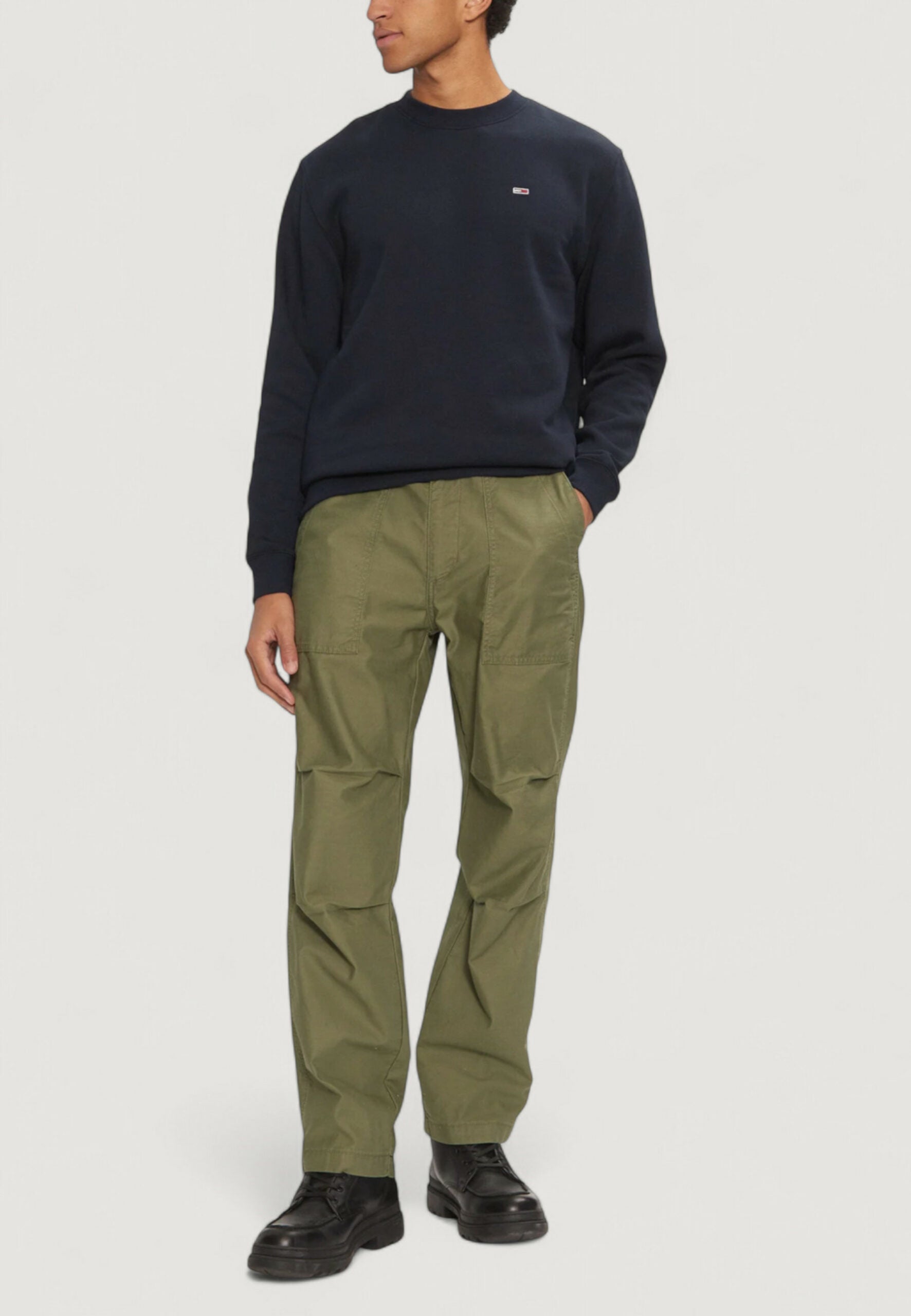 Tommy Hilfiger Jeans TJM Men's Dark Blue Essential Flag Hoodie