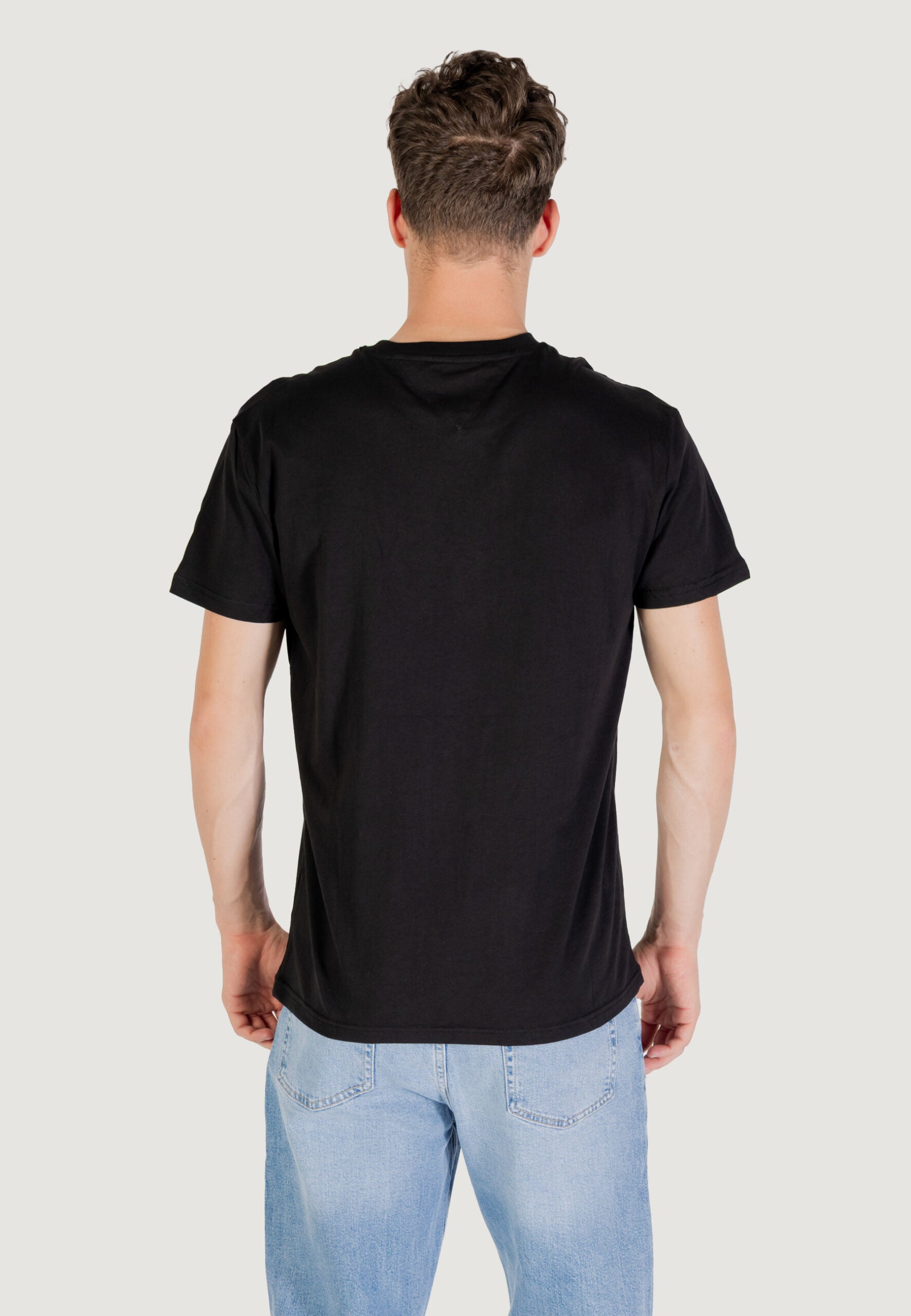 Tommy Hilfiger Jeans TJM Regular Fit Black T-Shirt - Linear Logo