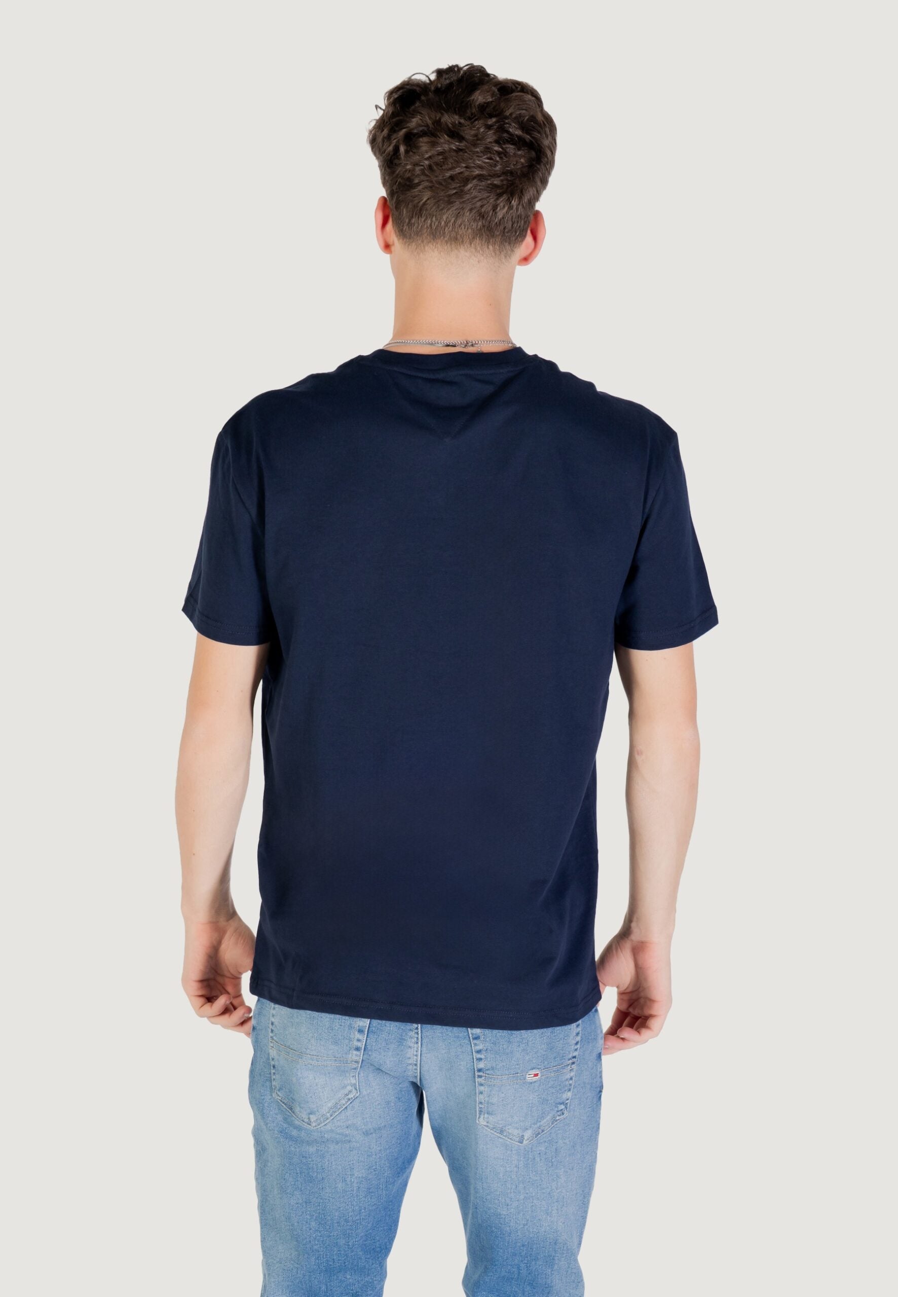 Tommy Hilfiger Jeans TJM Regular Fit Dark Blue T-Shirt - Linear Flag Logo