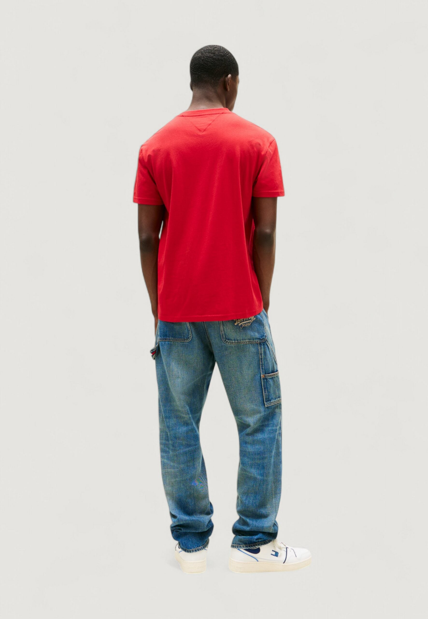 Tommy Hilfiger Jeans TJM Regular Fit Red T-Shirt - Tommy DNA Flag Logo