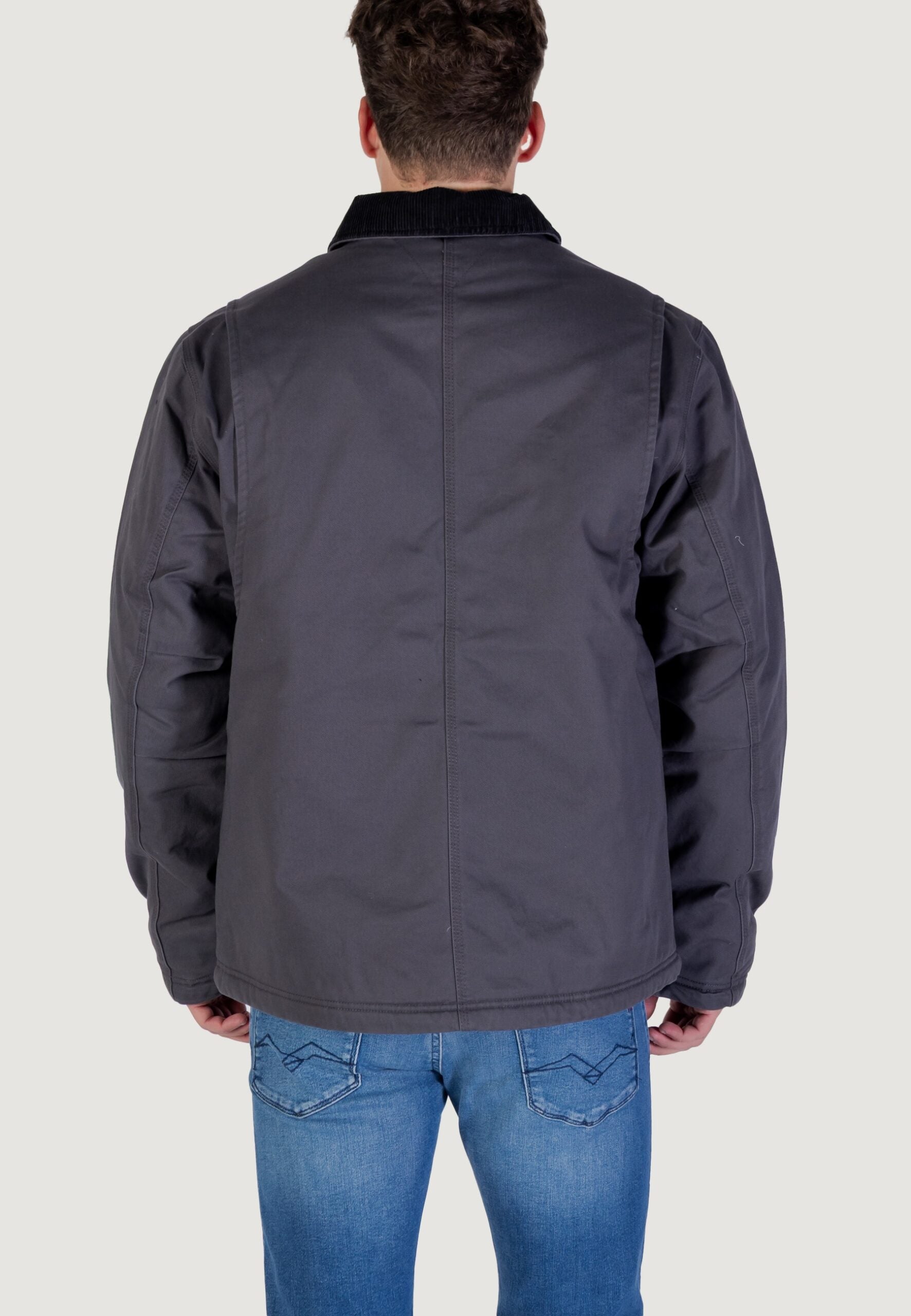 Tommy Hilfiger TJM Men's Dark Grey Twill Chore Jacket