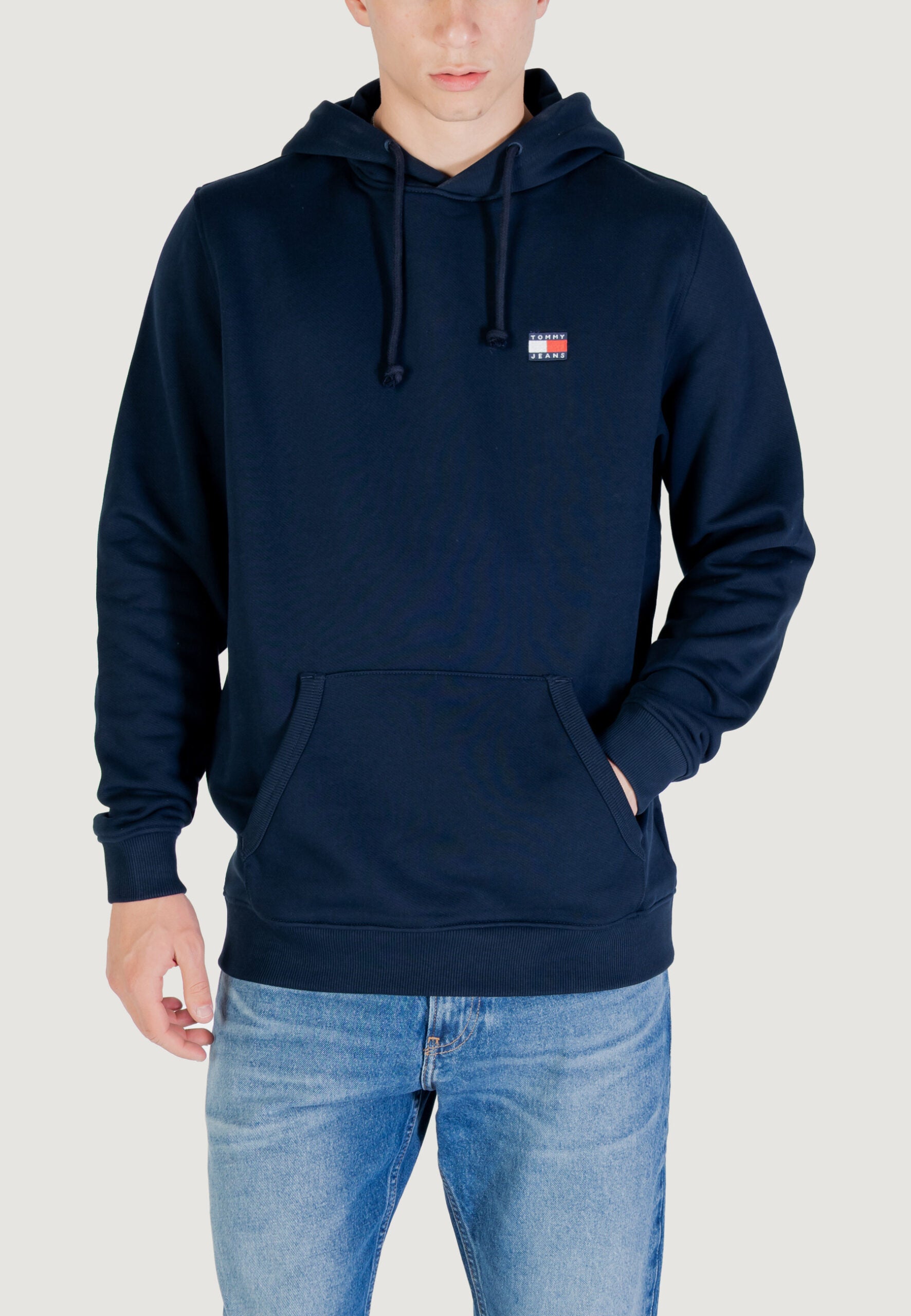 Tommy Hilfiger Jeans TJM Regular Fit Dark Blue Hoodie - Chest Badge Logo