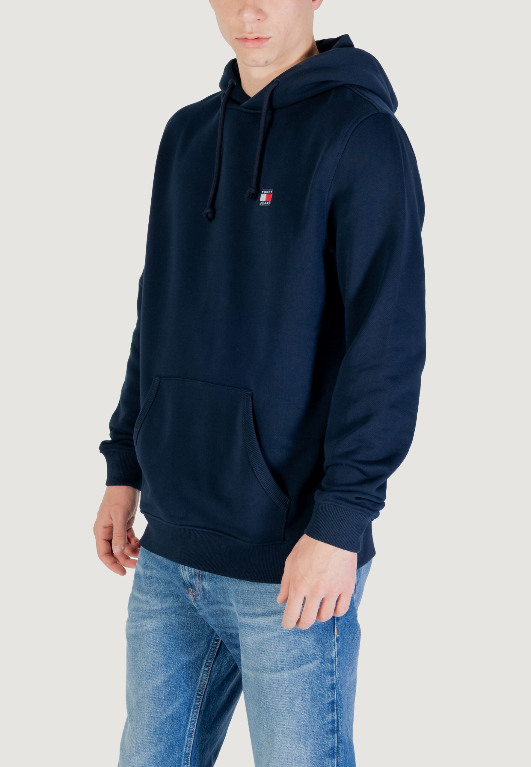 Tommy Hilfiger Jeans TJM Regular Fit Dark Blue Hoodie - Chest Badge Logo