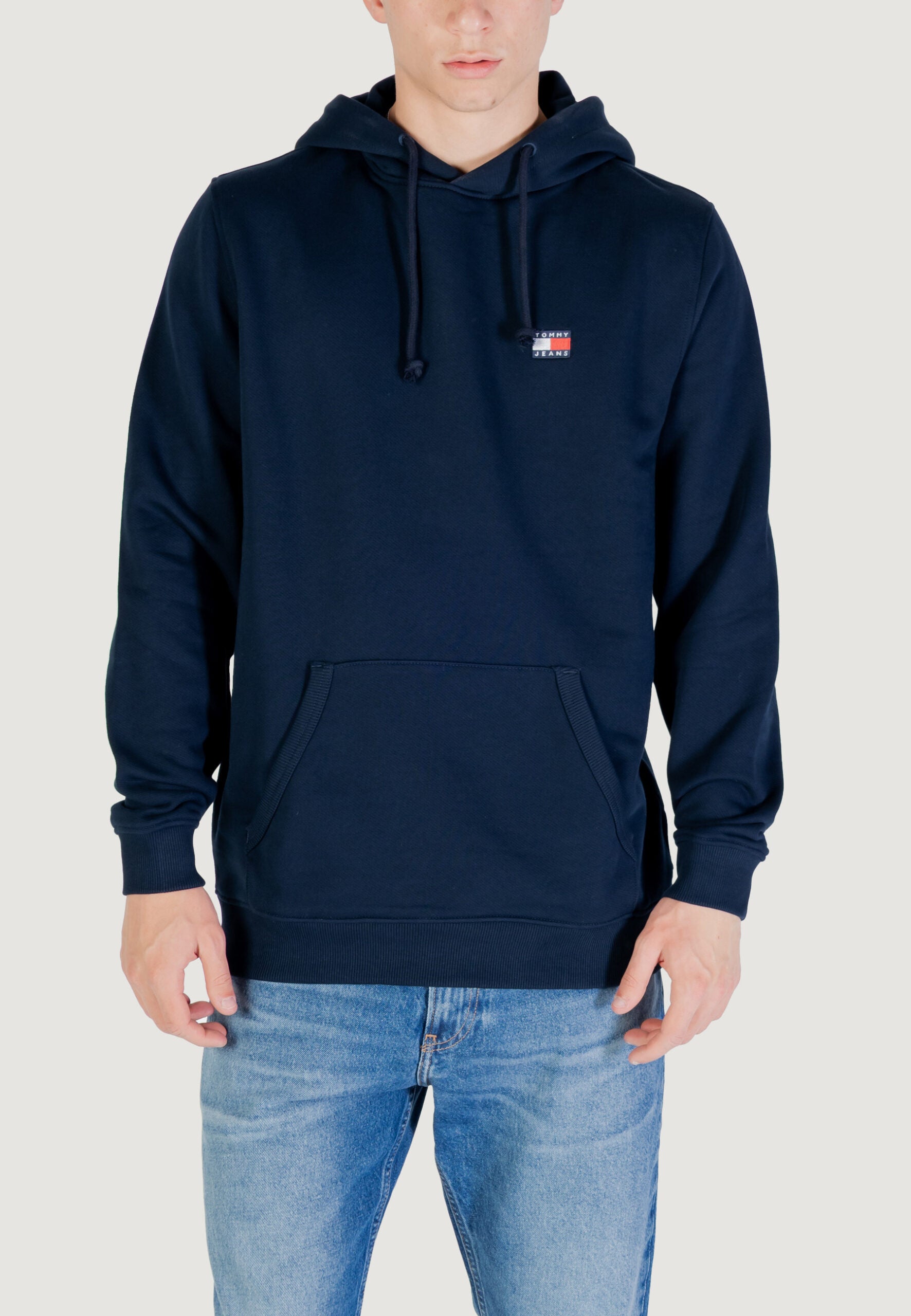 Tommy Hilfiger Jeans TJM Regular Fit Dark Blue Hoodie - Chest Badge Logo