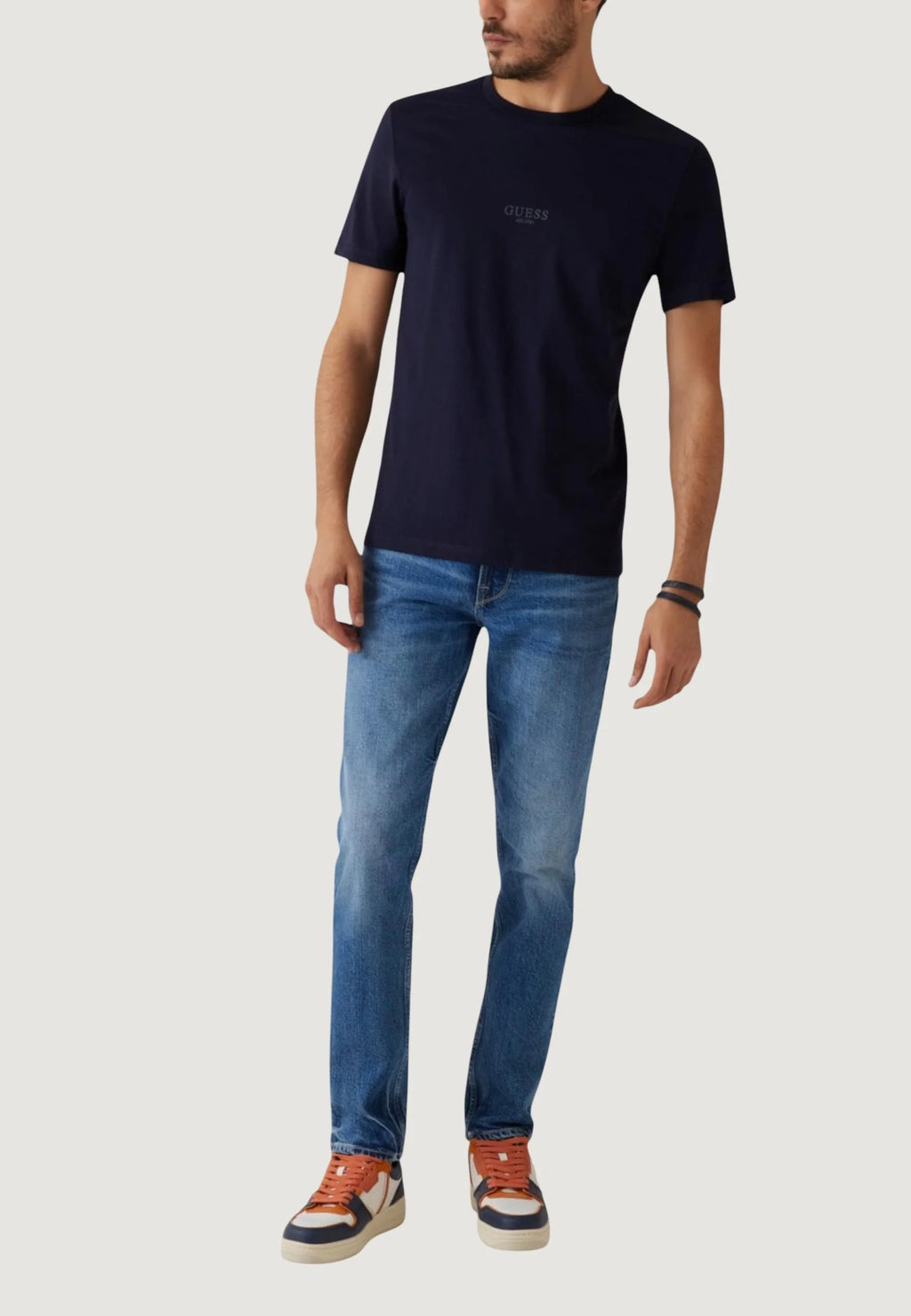 T-shirt Guess AIDY CN SS TEE blue