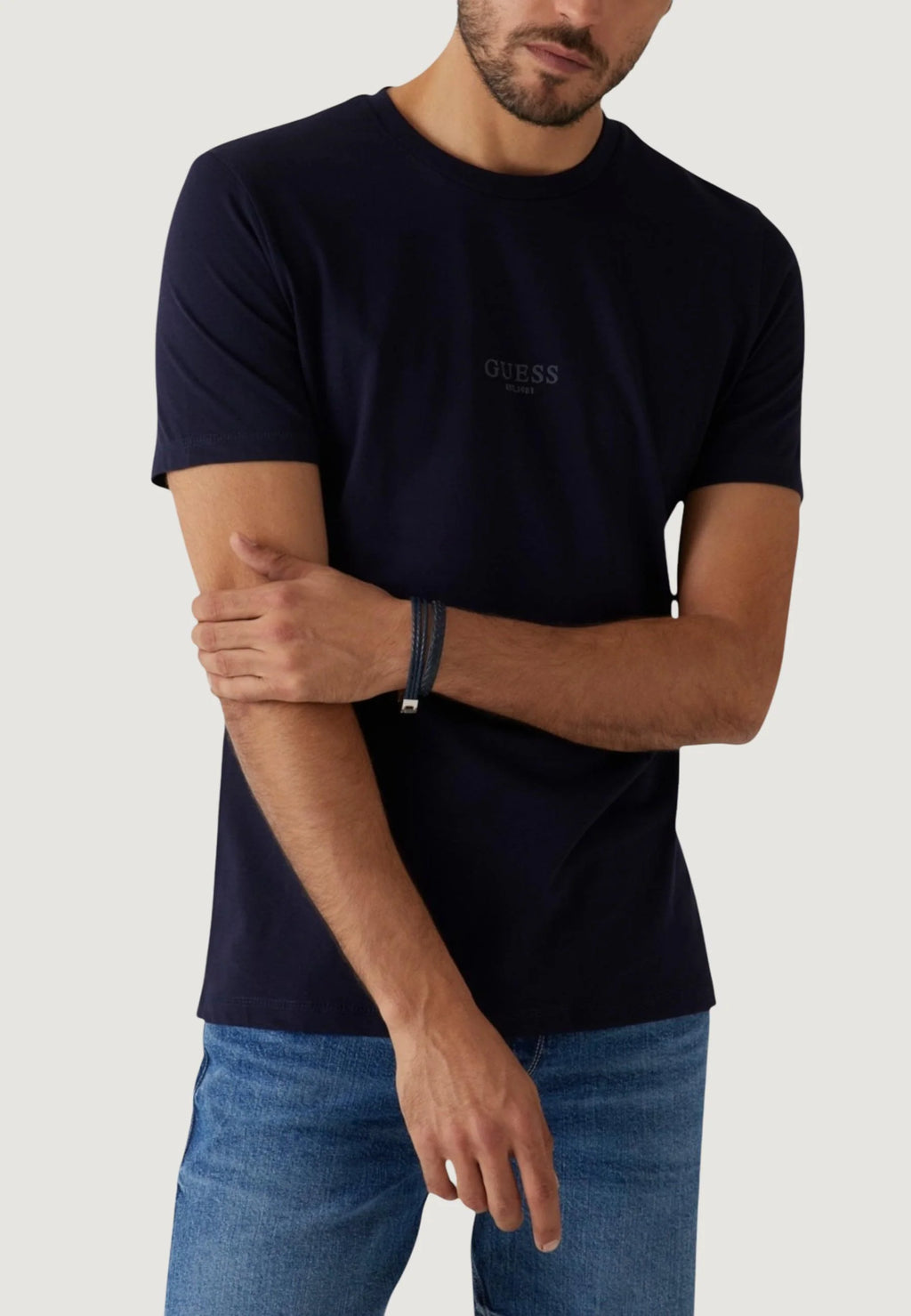 T-shirt Guess AIDY CN SS TEE blue