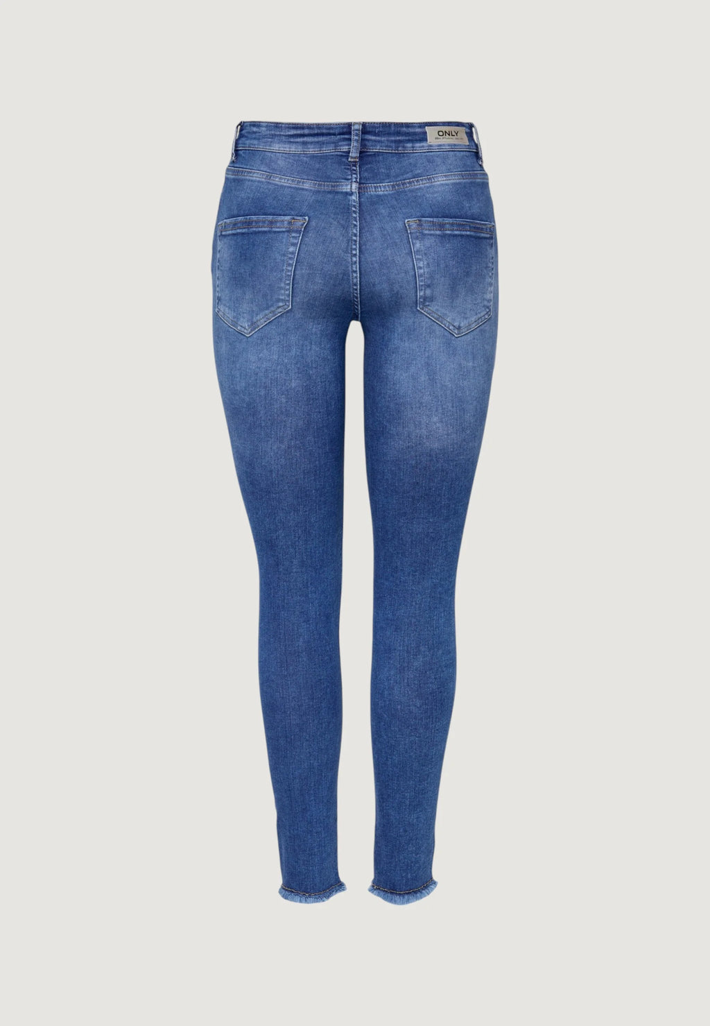 Only ONLBLUSH Mid-Rise Raw Ankle Skinny Jeans (REA12187)