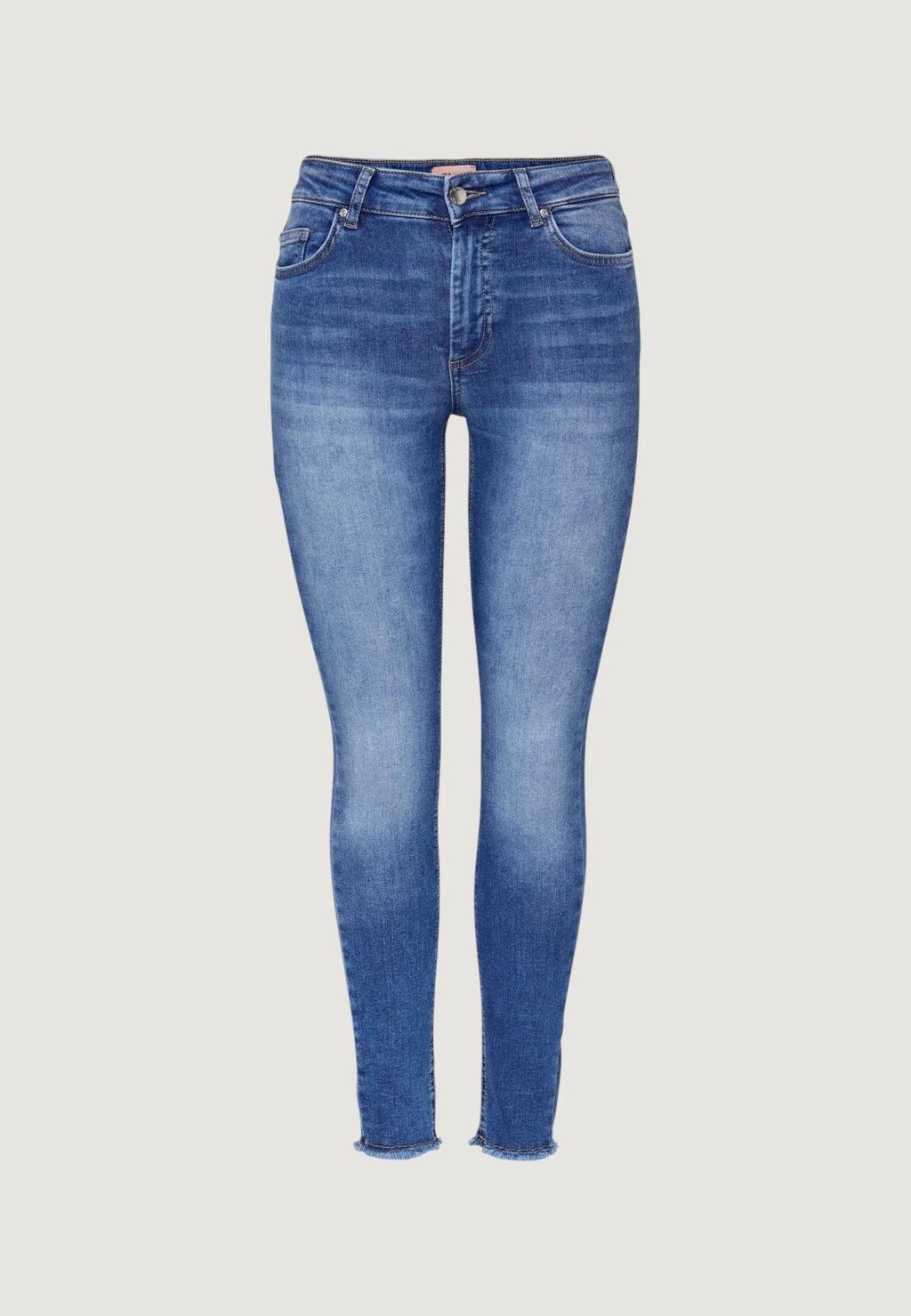Only ONLBLUSH Mid-Rise Raw Ankle Skinny Jeans (REA12187)