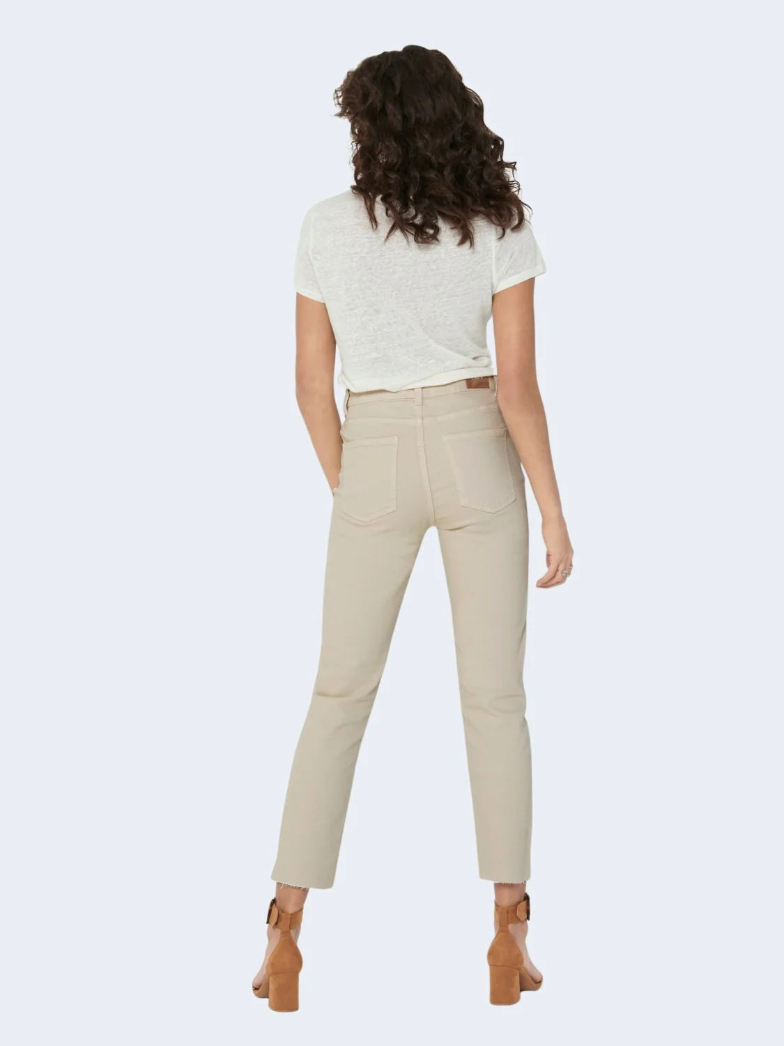 Mom jeans Only EMILY HW LIFE RAW CRPANK