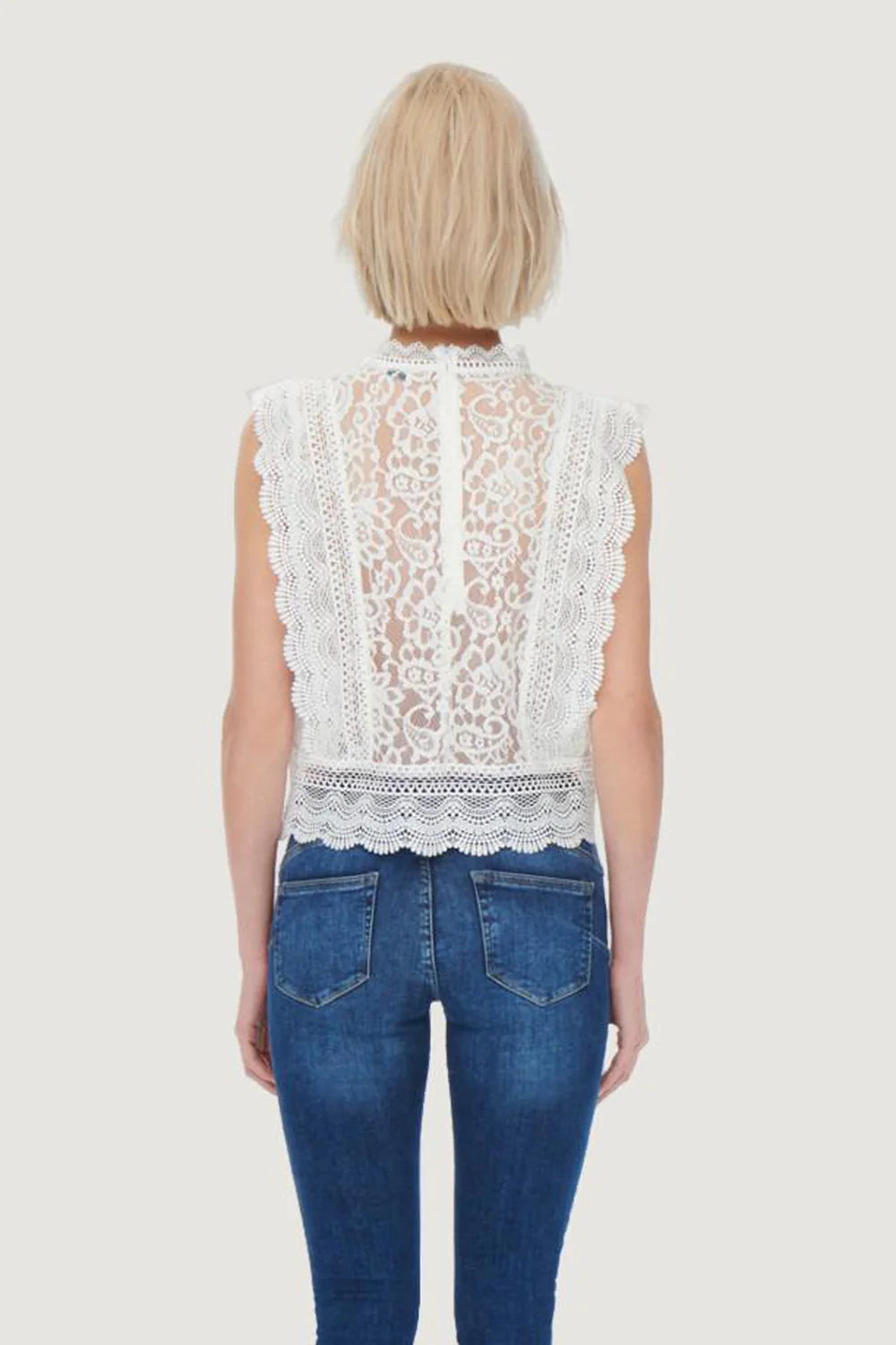 Top Only ONLKARO S/L LACE NOOS WVN