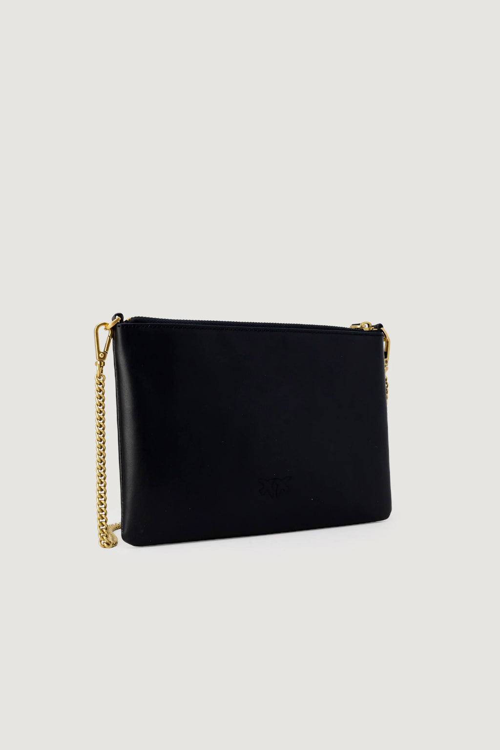 Pinko Flat Classic Calfskin Silk Clutch