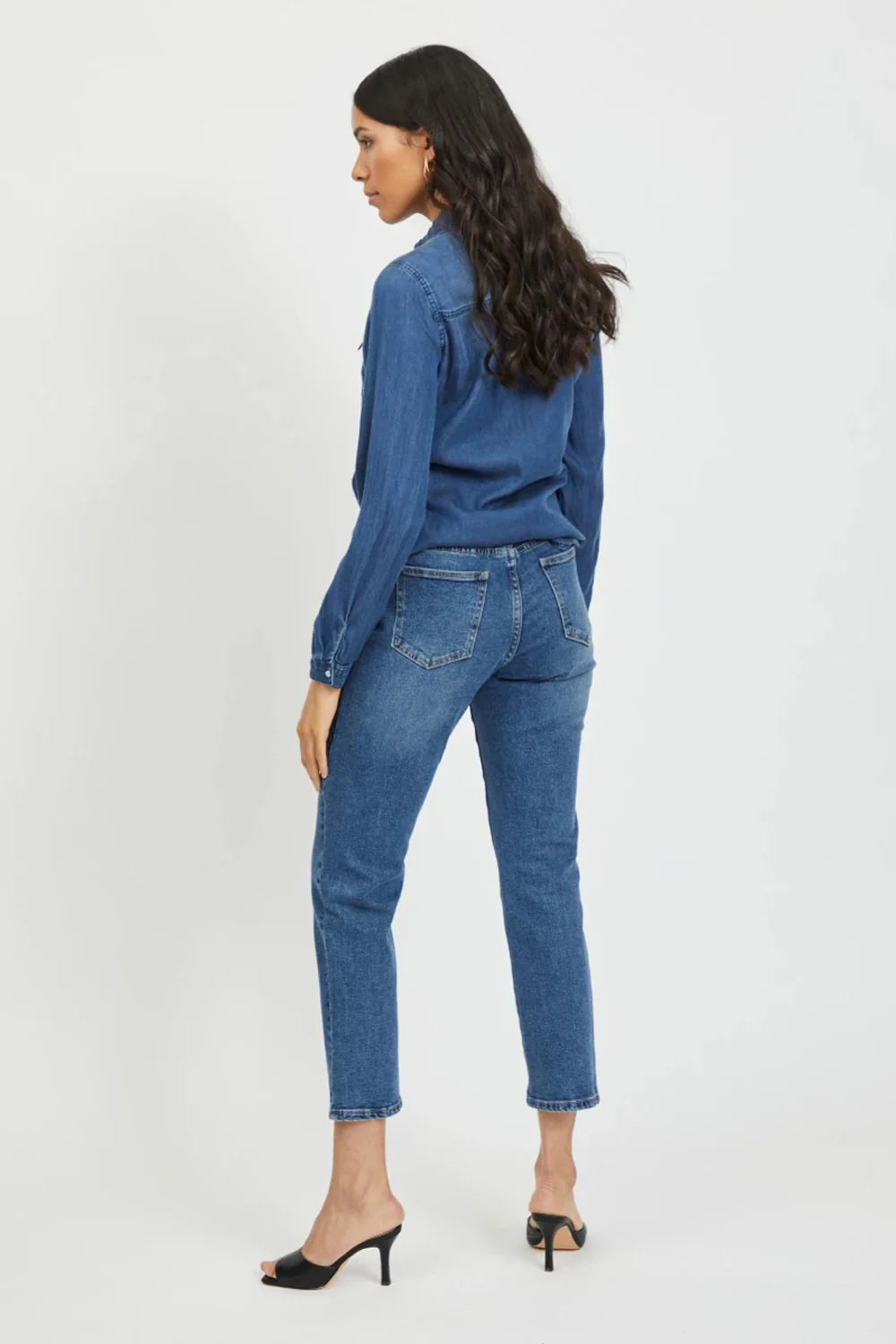 Long sleeves shirts Vila Clothes VIBISTA DENIM SHIRT