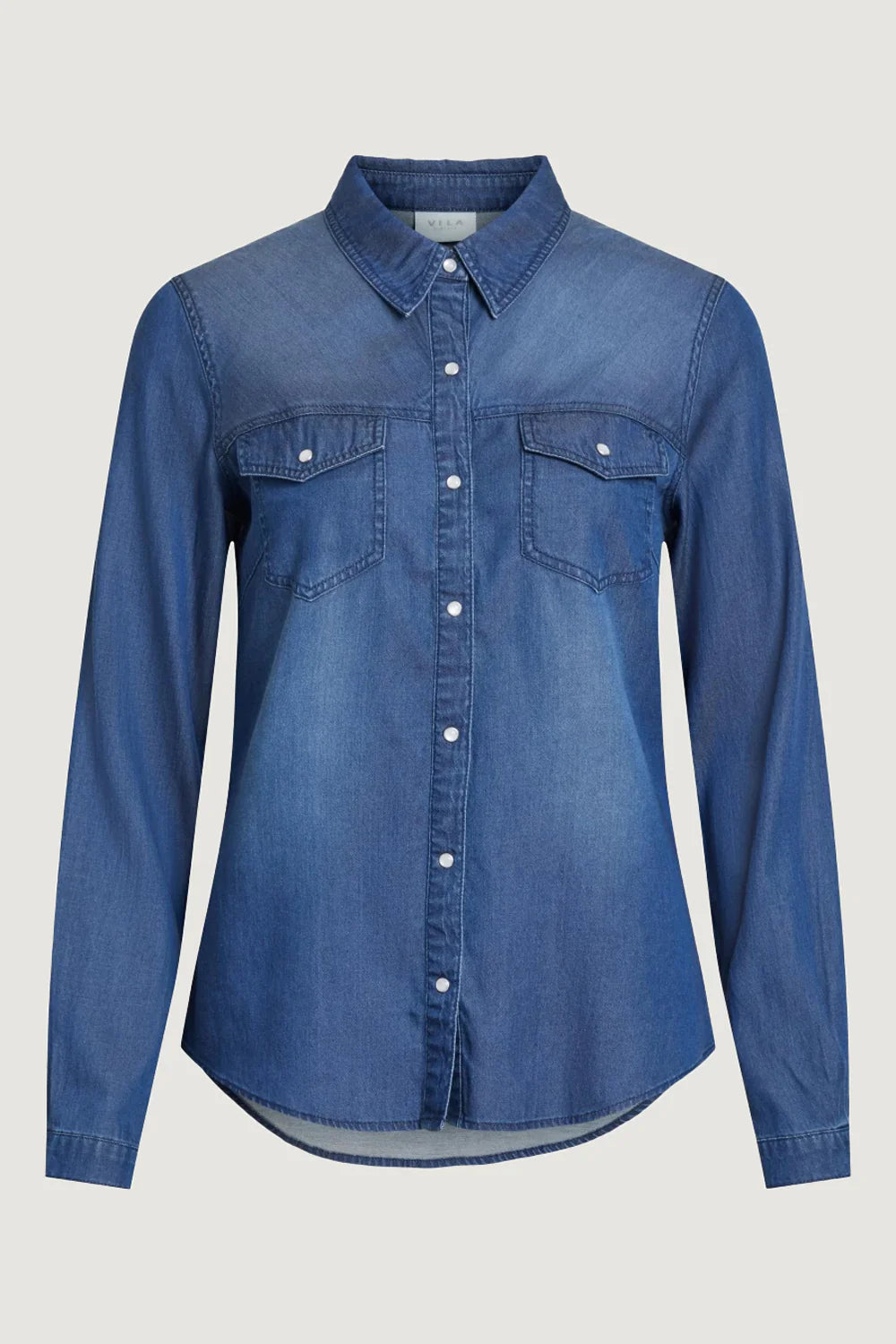 Long sleeves shirts Vila Clothes VIBISTA DENIM SHIRT