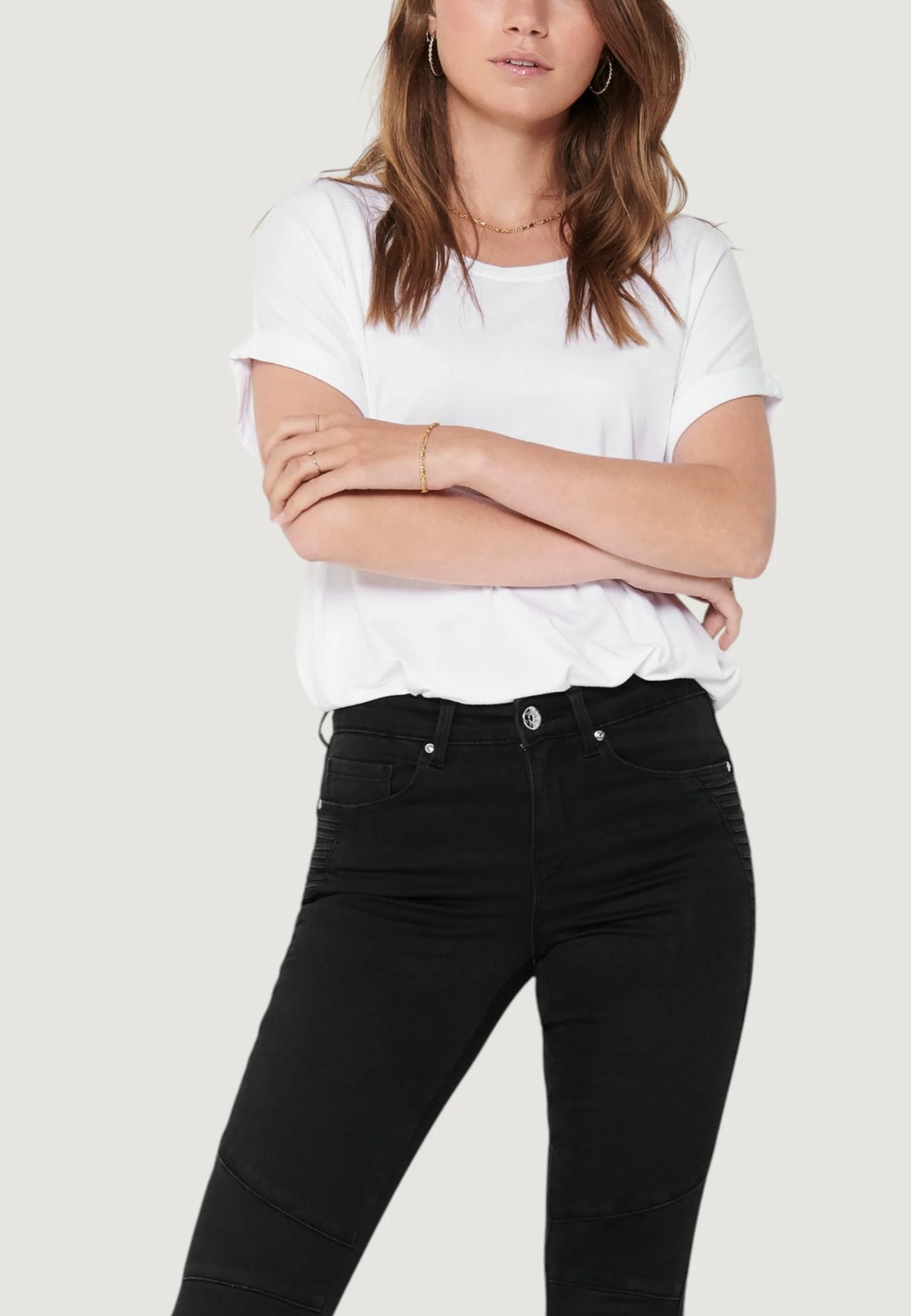 T-shirts Only ONLMOSTER NECK TOP NOOS JRS