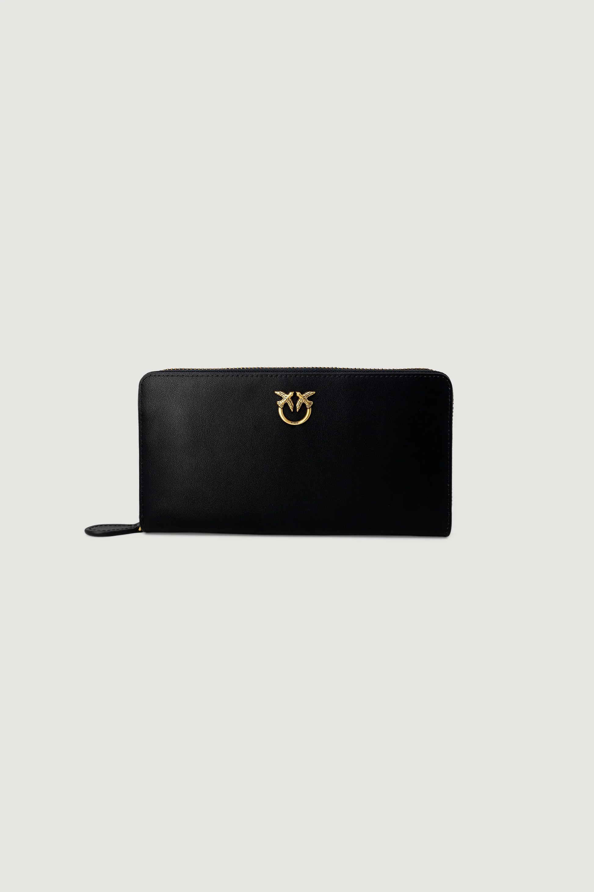 Pinko RYDER ZIP AROUND CALFSKIN SILK large wallet