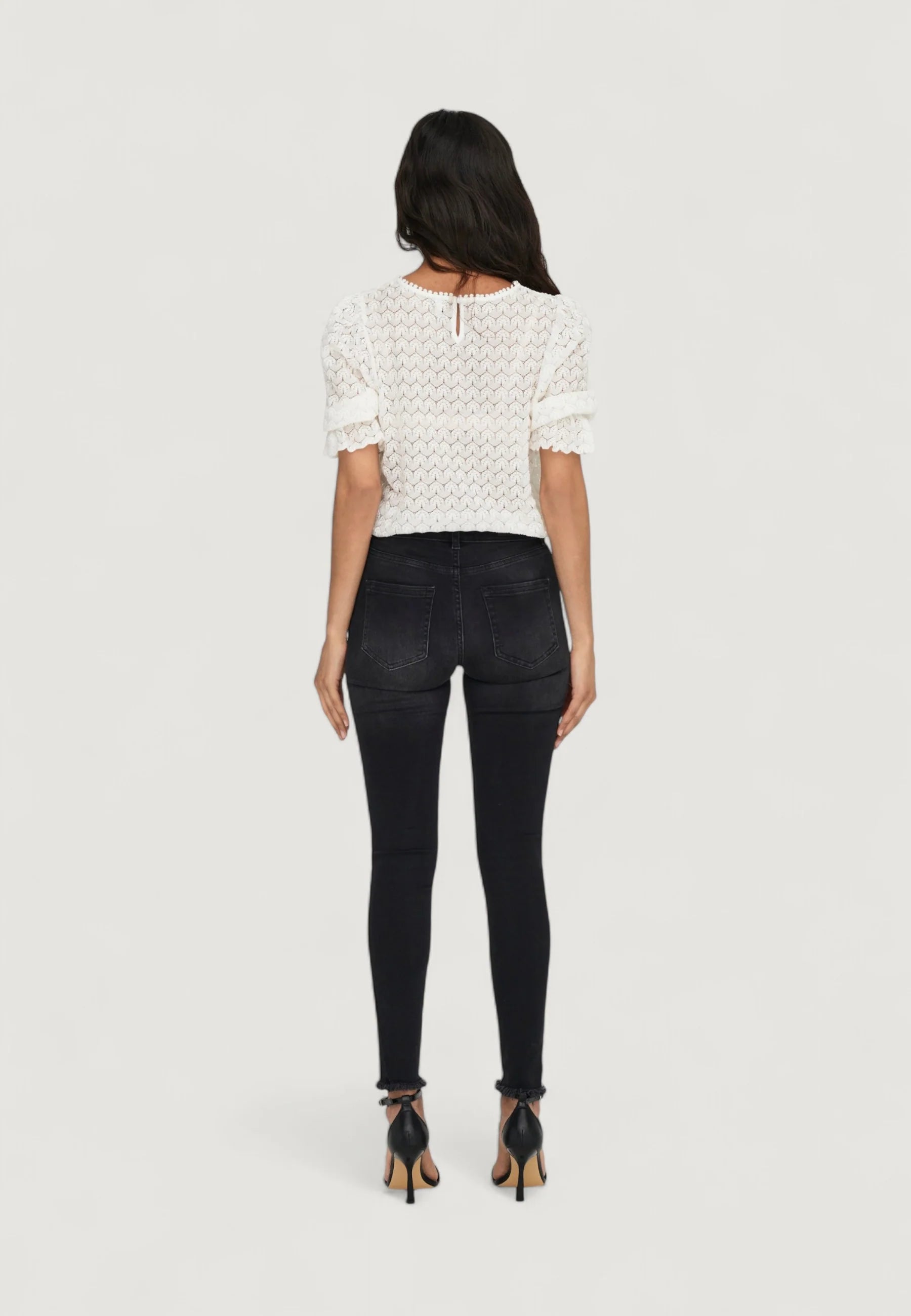 Skinny jeans Only BLUSH LIFE MID ANK RAW REA1099 NOOS