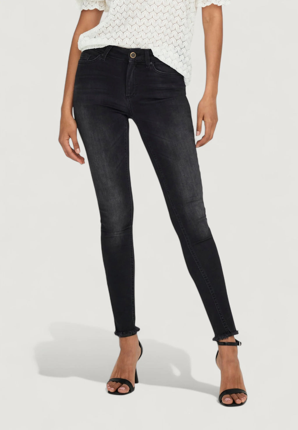 Skinny jeans Only BLUSH LIFE MID ANK RAW REA1099 NOOS
