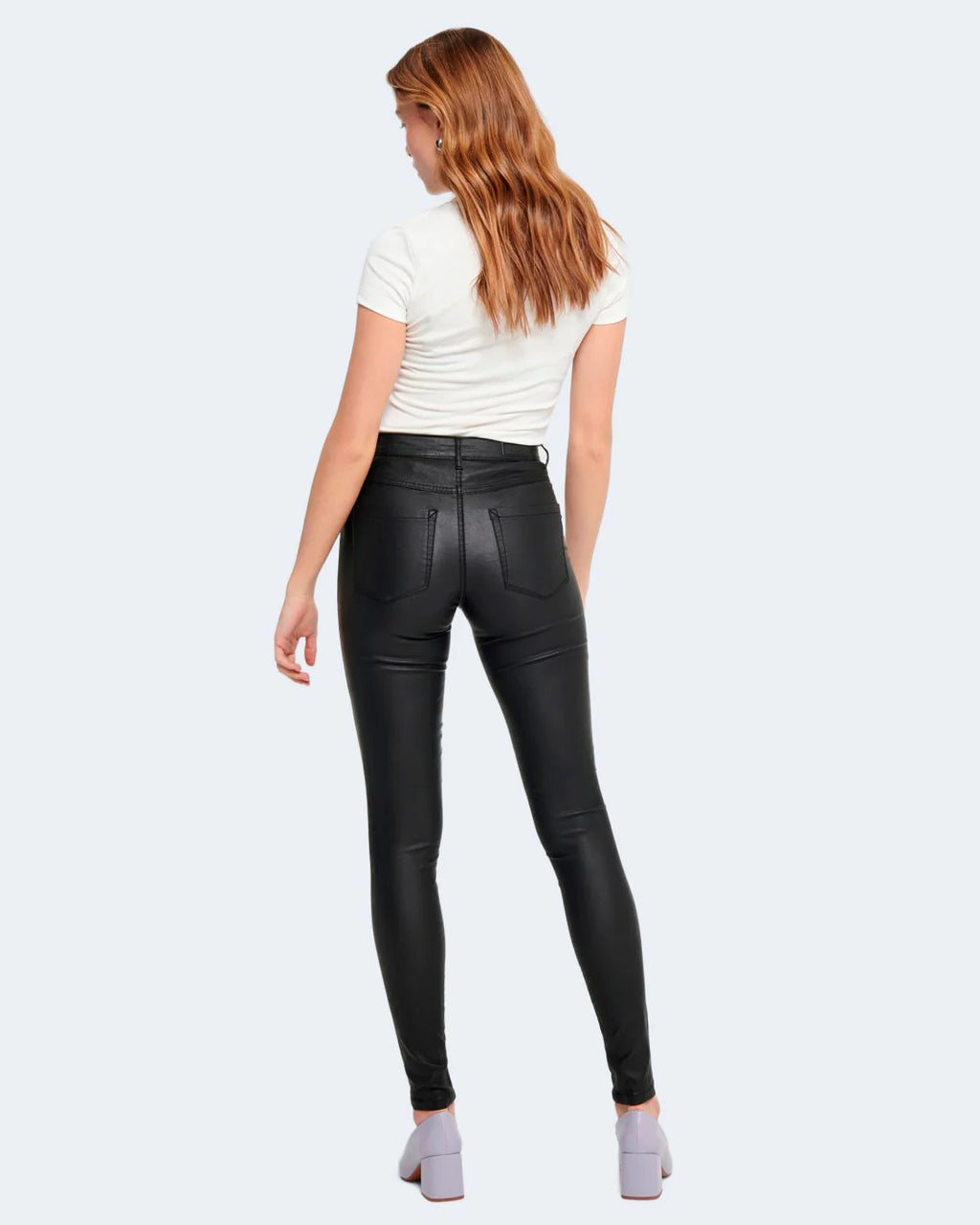 Only ONLROYAL High-Waist Rock Coated Skinny Jeans (PIM)