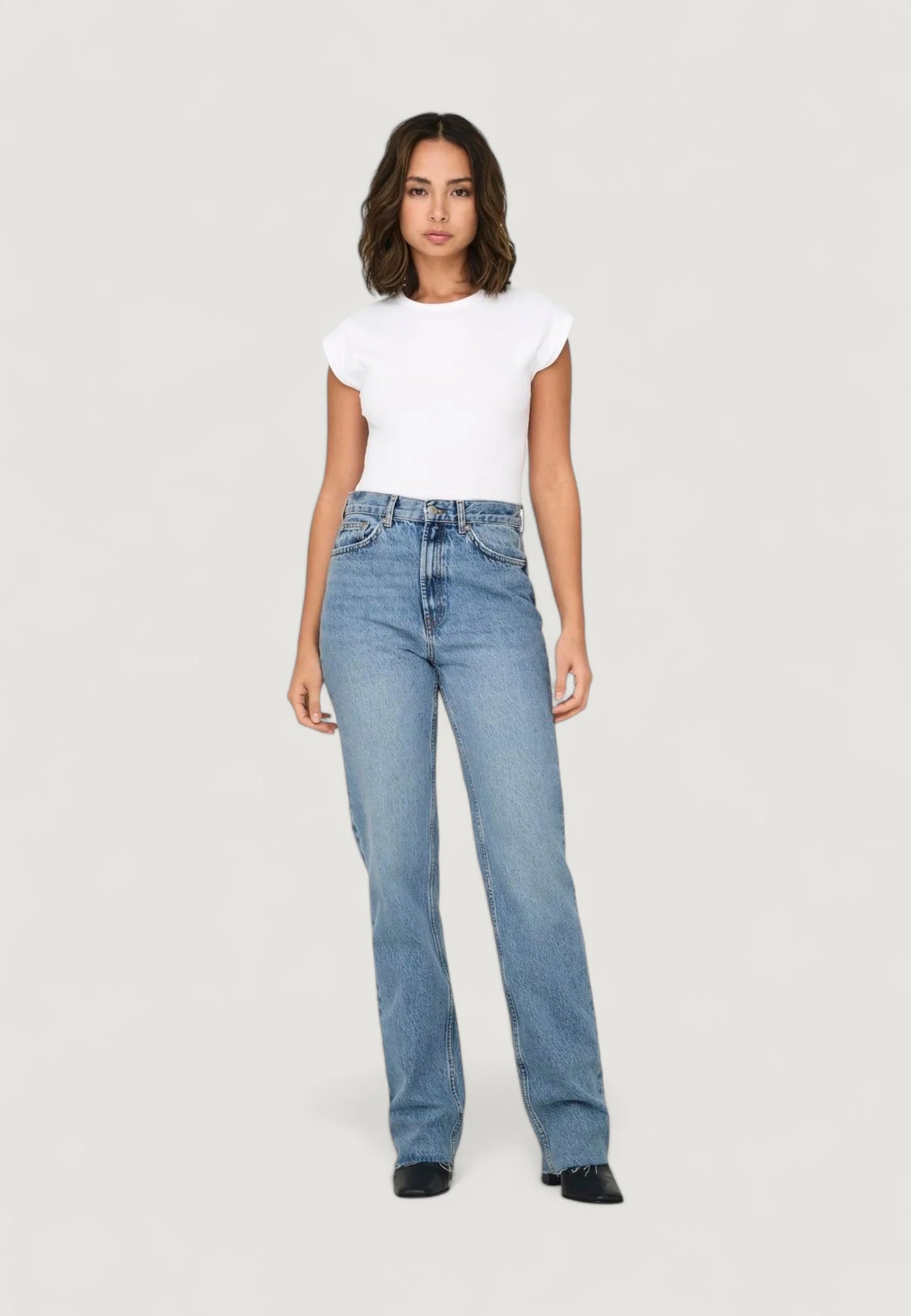 Baggy jeans Only ONLRILEY LIFE EX HW STR DNM DOT353 NOOS
