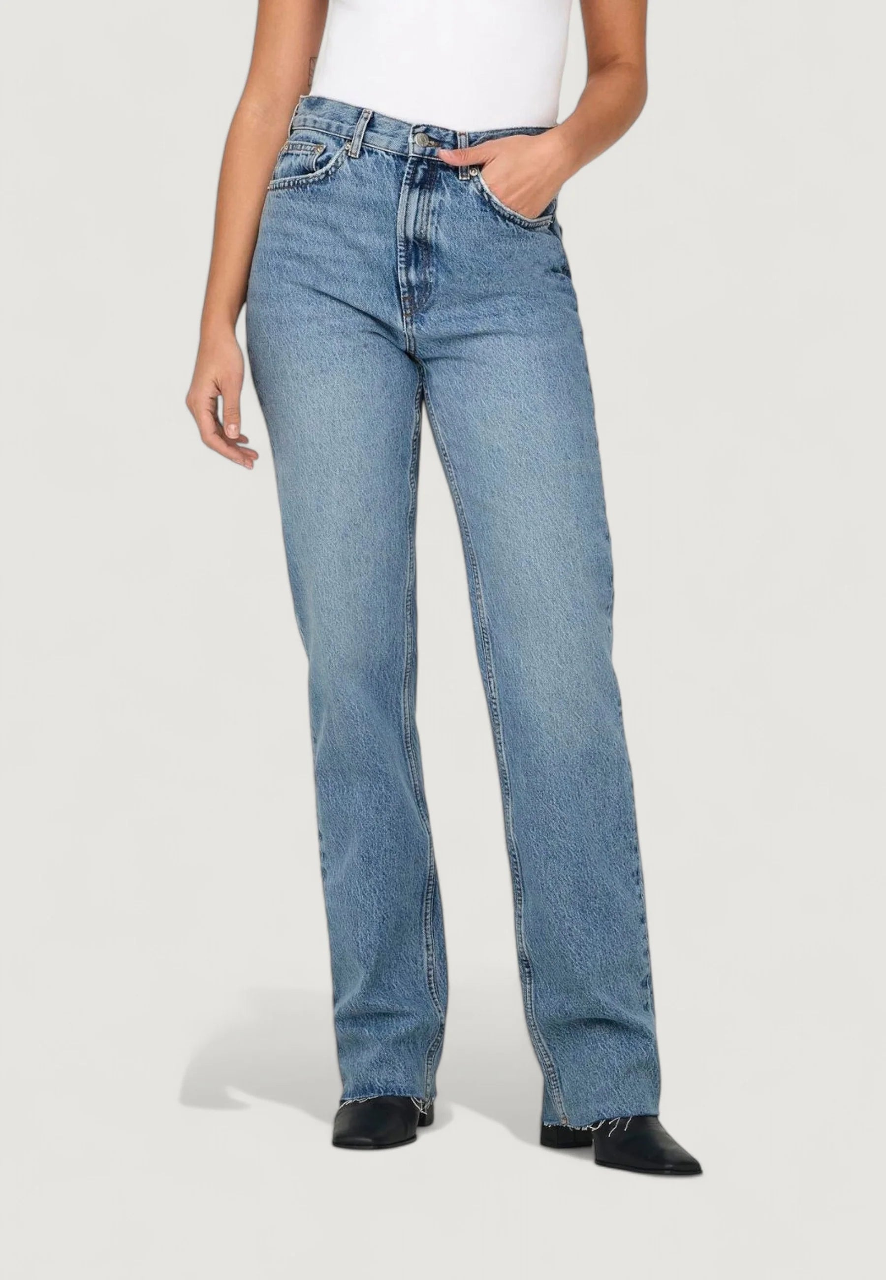 Baggy jeans Only ONLRILEY LIFE EX HW STR DNM DOT353 NOOS