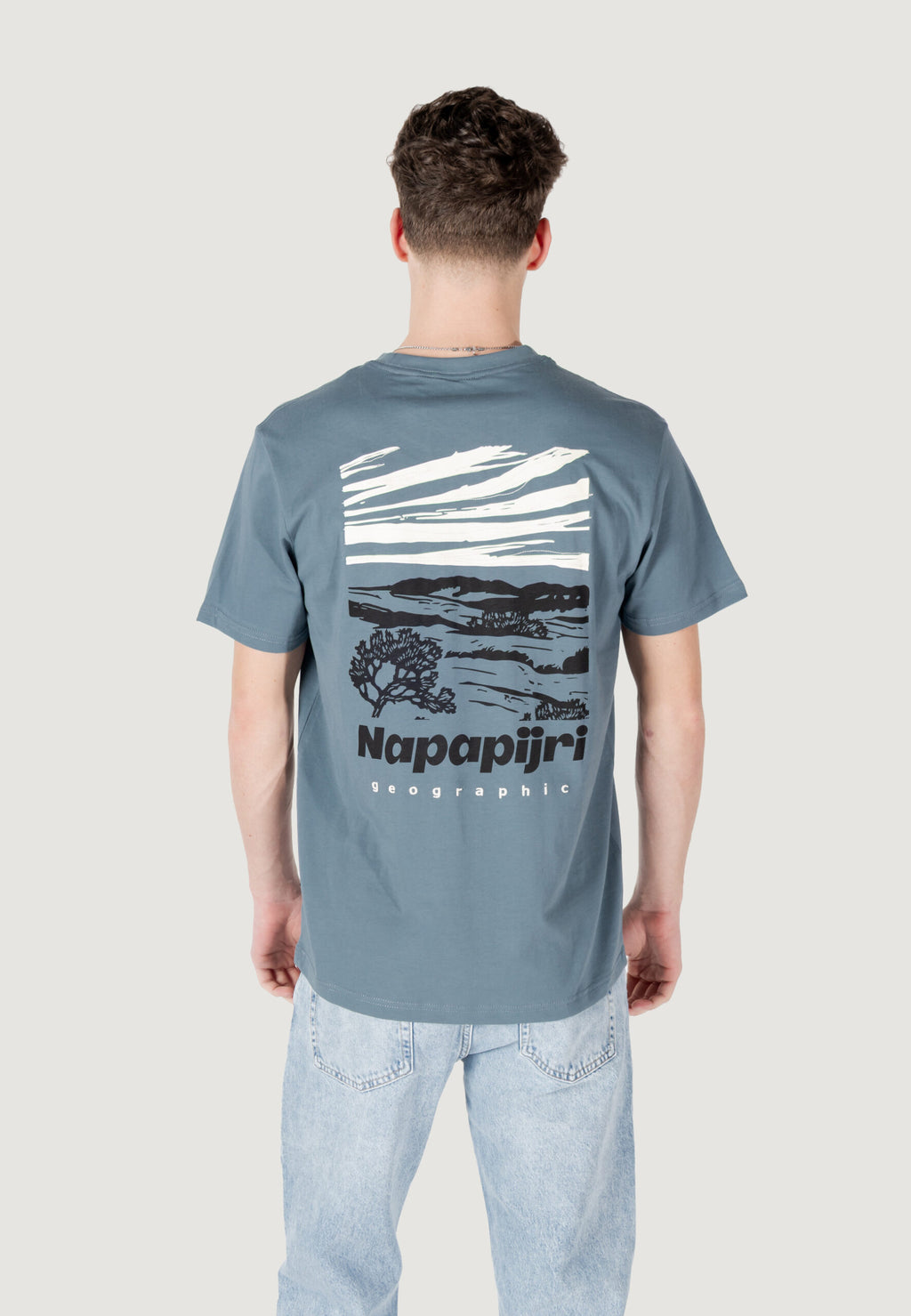 Napapijri S-Vignoni Back T-Shirt - Dark Grey