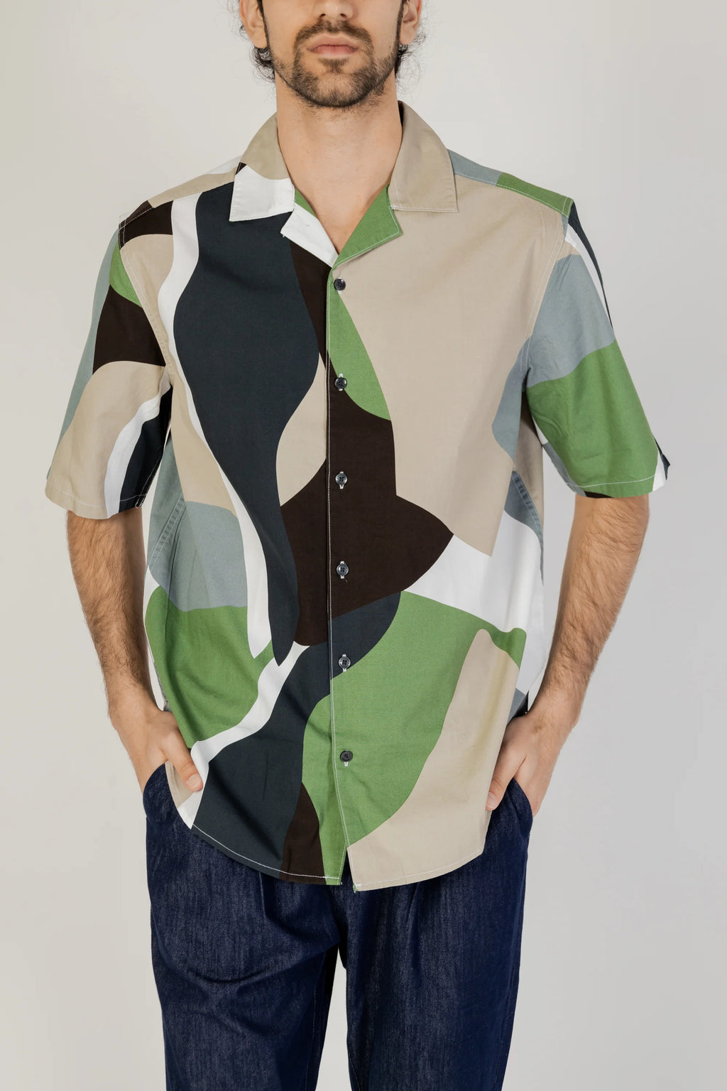 Short sleeve shirt Only & Sons Onstie Rlx Ss Aop Resort