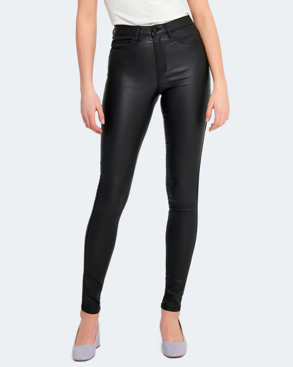 Only ONLROYAL High-Waist Rock Coated Skinny Jeans (PIM)