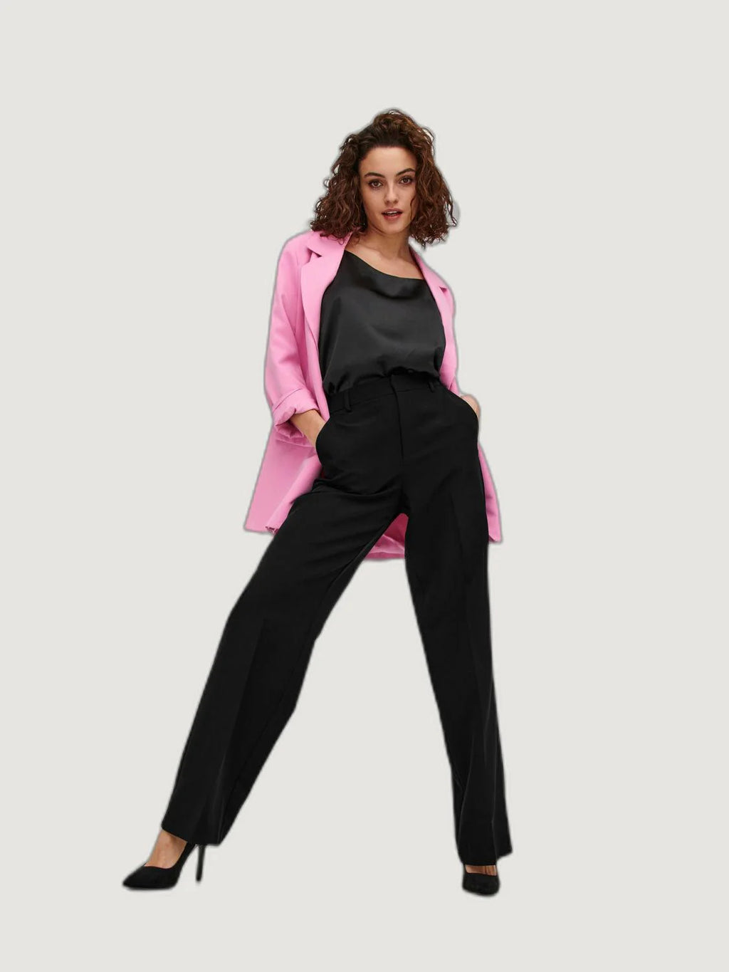 High waist trousers Only ONLBERRY HW WIDE PANT TLR NOOS