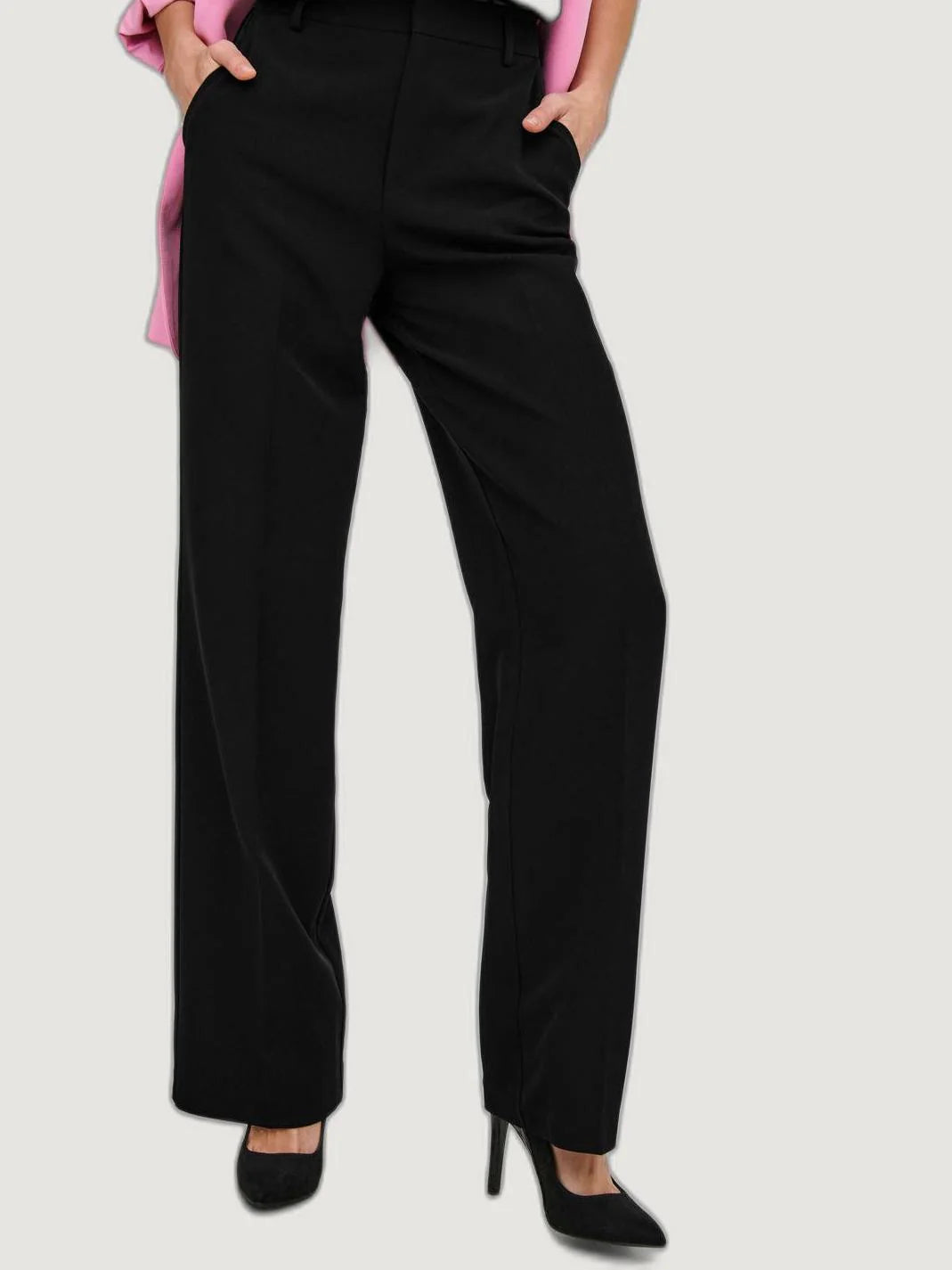 High waist trousers Only ONLBERRY HW WIDE PANT TLR NOOS