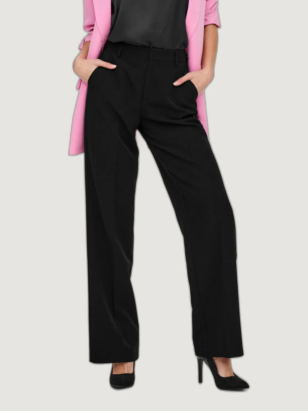 High waist trousers Only ONLBERRY HW WIDE PANT TLR NOOS