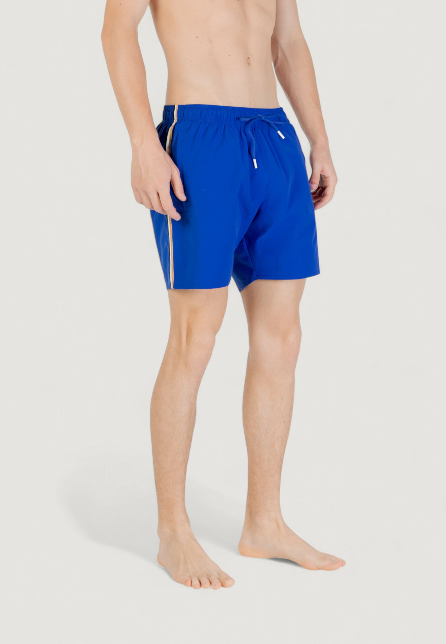 Boss Men's Blue Boxer Swim Shorts - Swimwear & Beachwear