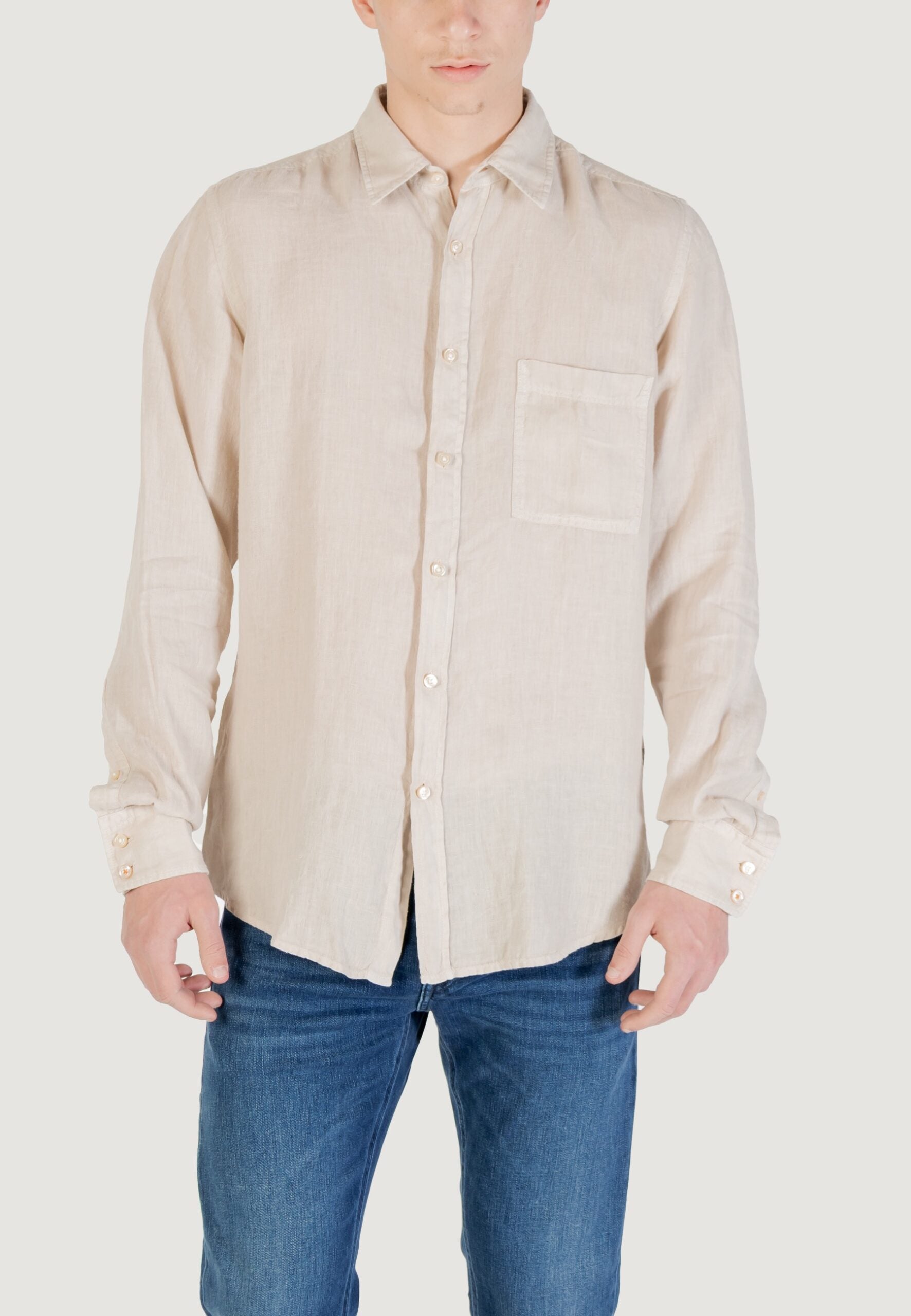 Boss Relegant-6-M Long Sleeve Shirt - Light Beige