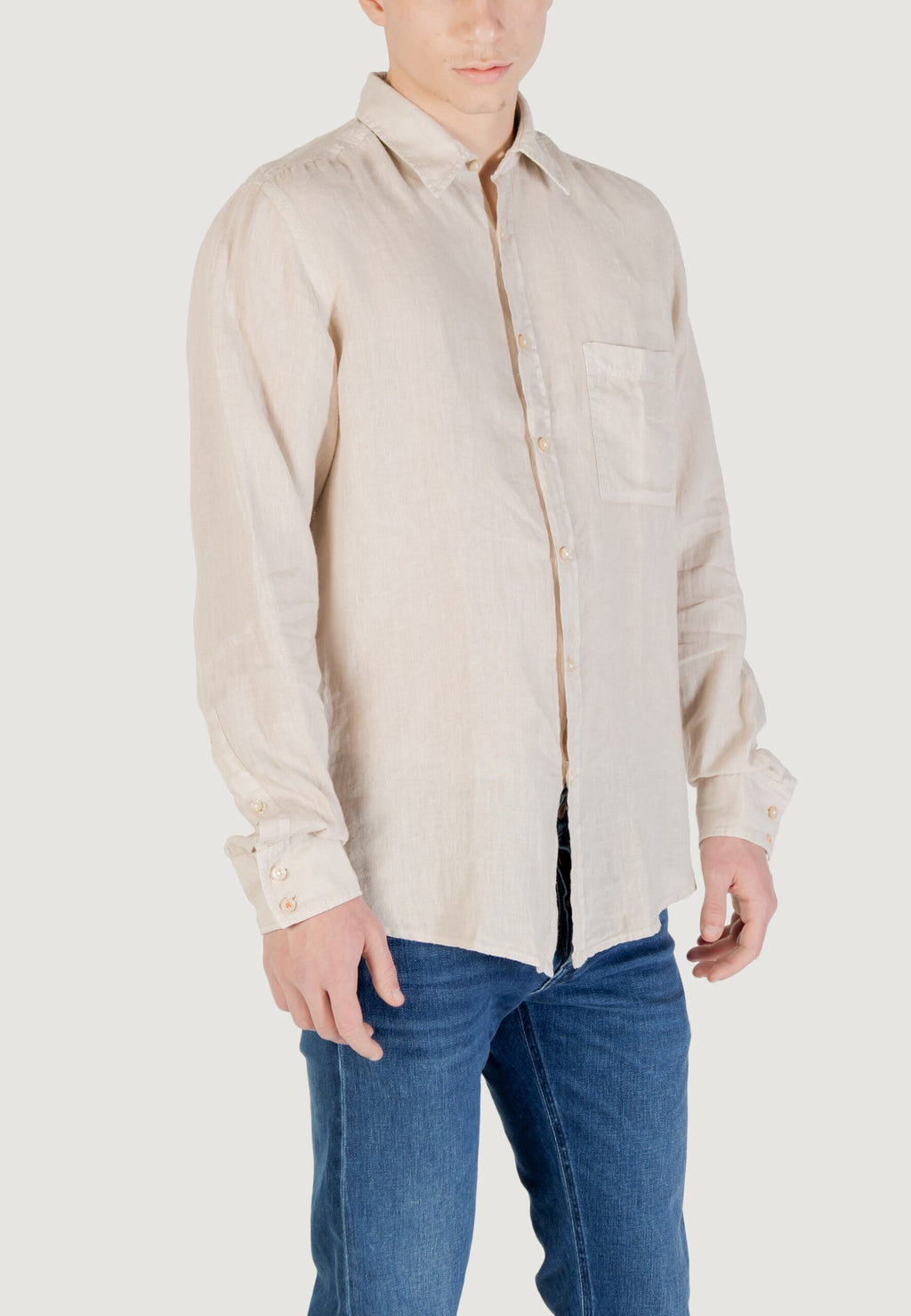 Boss Relegant-6-M Long Sleeve Shirt - Light Beige
