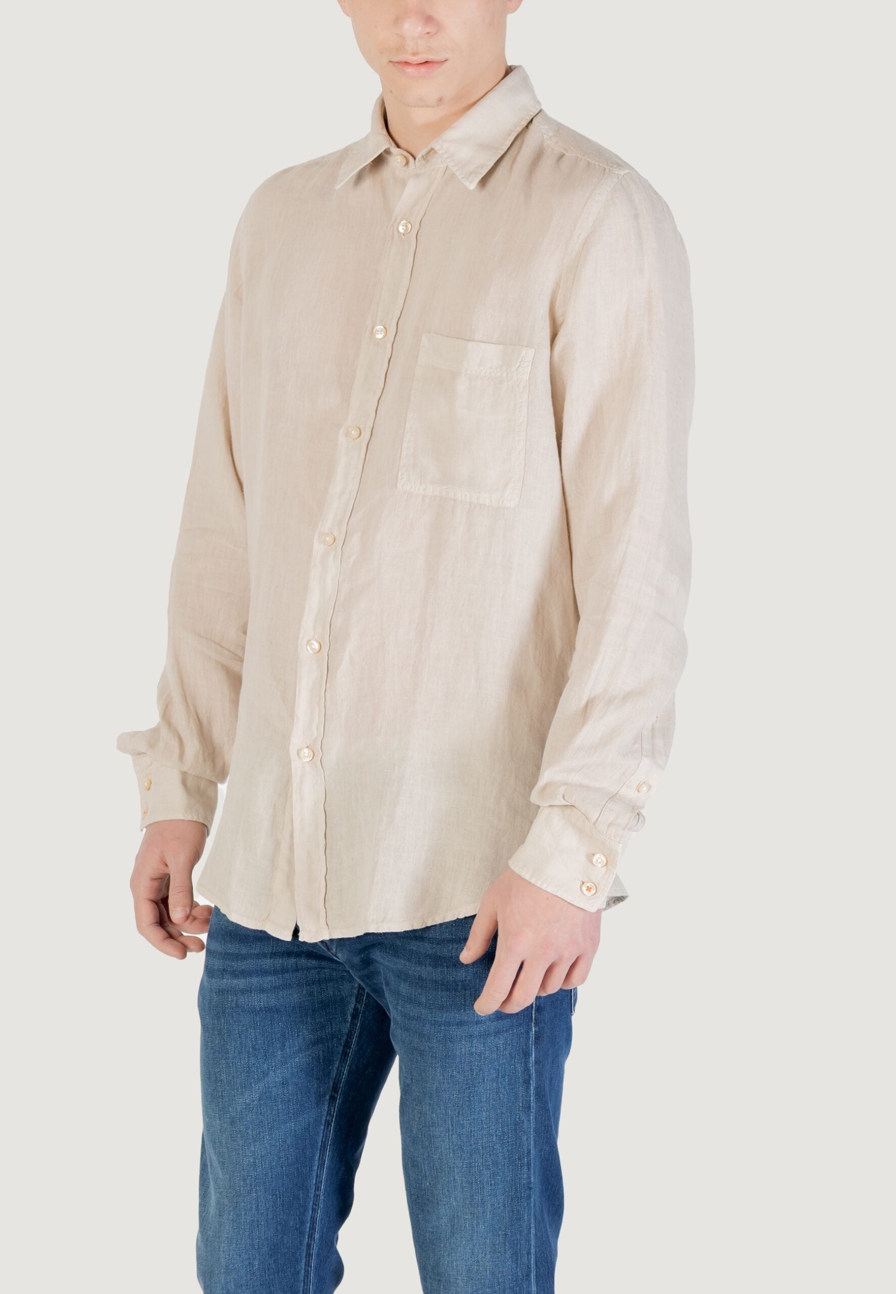 Boss Relegant-6-M Long Sleeve Shirt - Light Beige