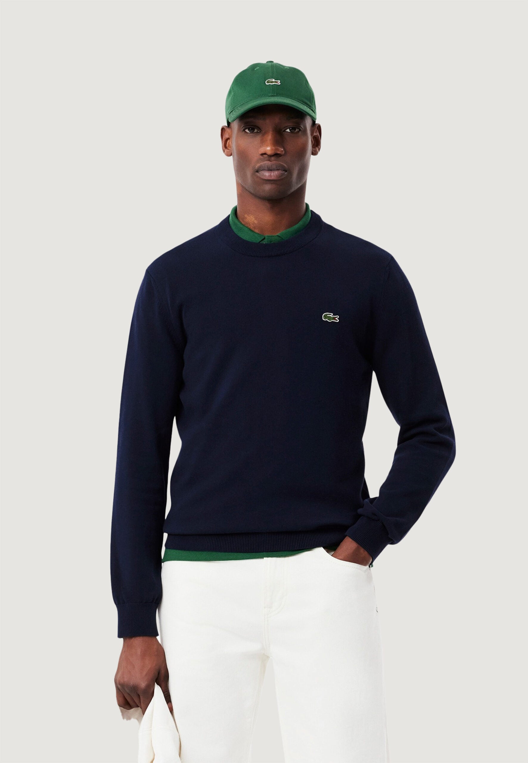 Lacoste Men's Dark Blue Crewneck Sweater